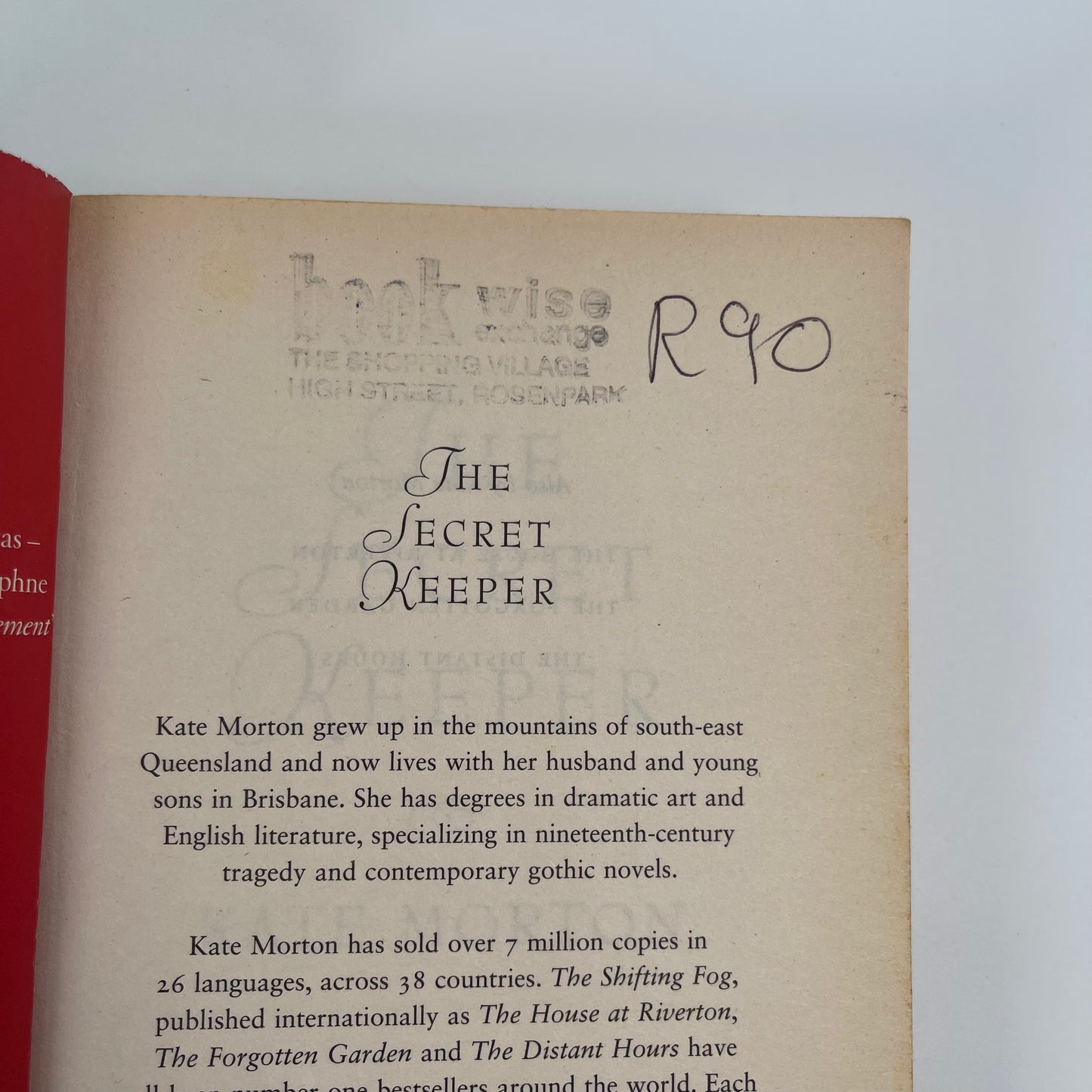 The Secret Keeper - Kate Morton - Condition Detail 1