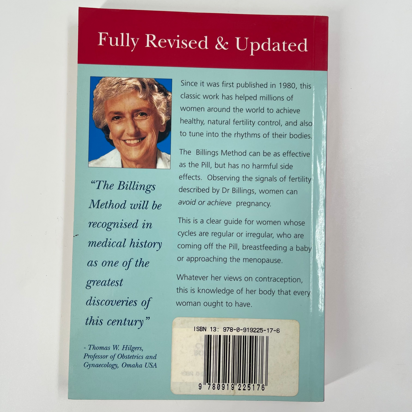 The Billings Method: Controlling Fertility without Drugs or Devices - Evelyn Billings - Back Cover