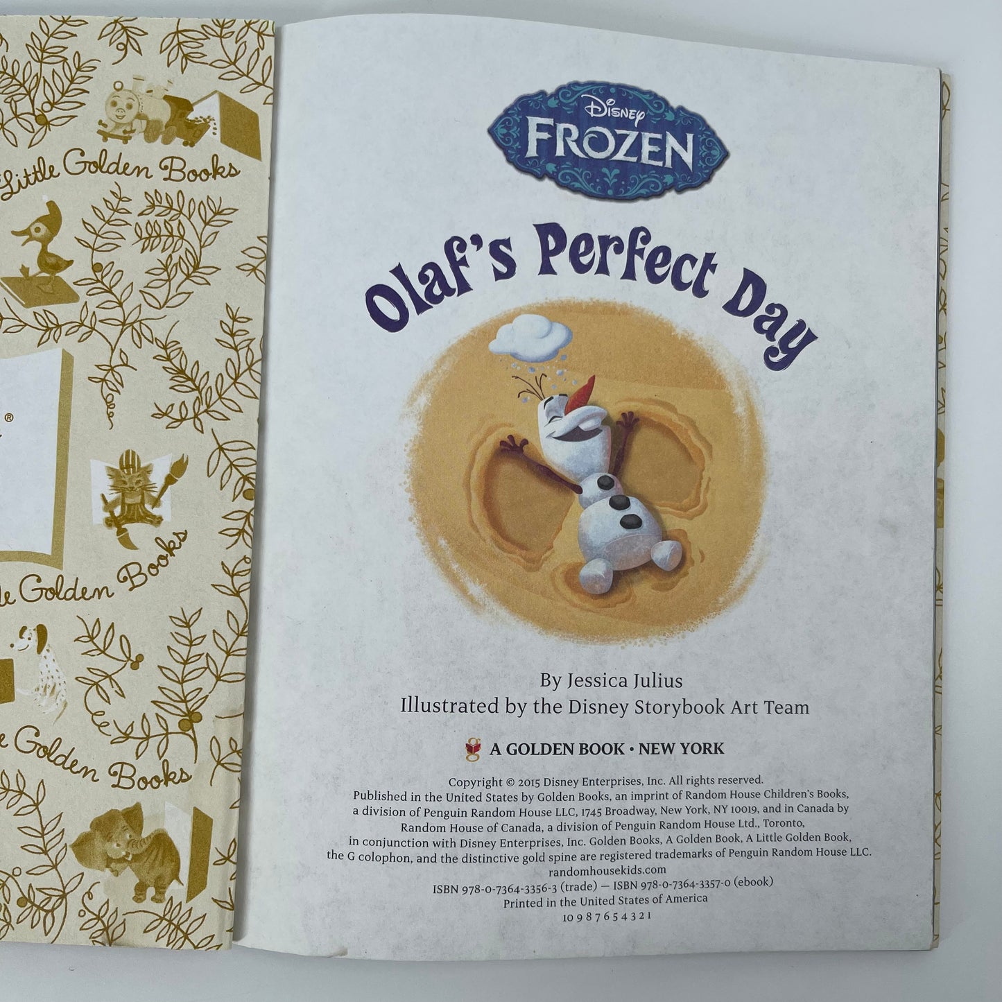 Olaf's Perfect Day (Disney Frozen) - Jessica Julius - Condition Detail 1