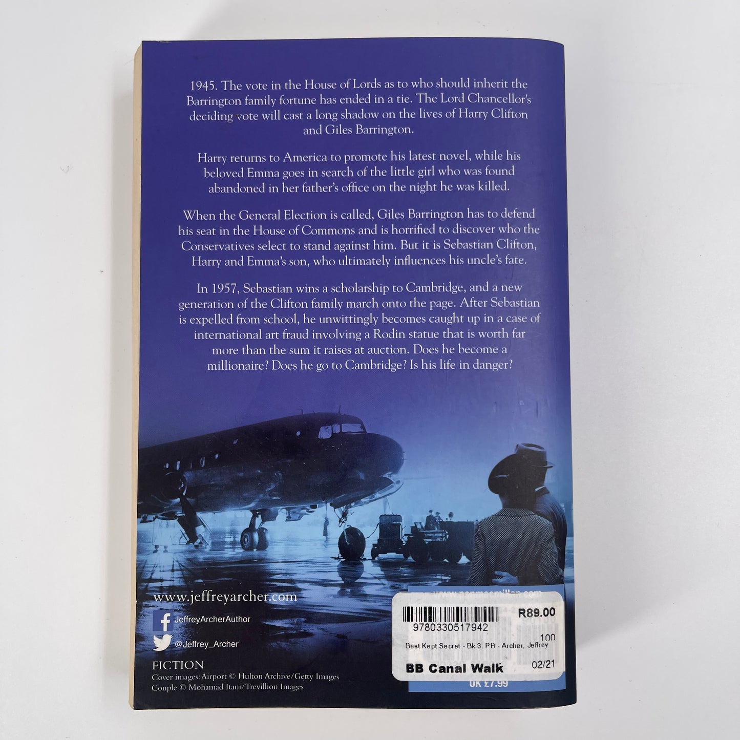 Best Kept Secret - Jeffrey Archer - Back Cover