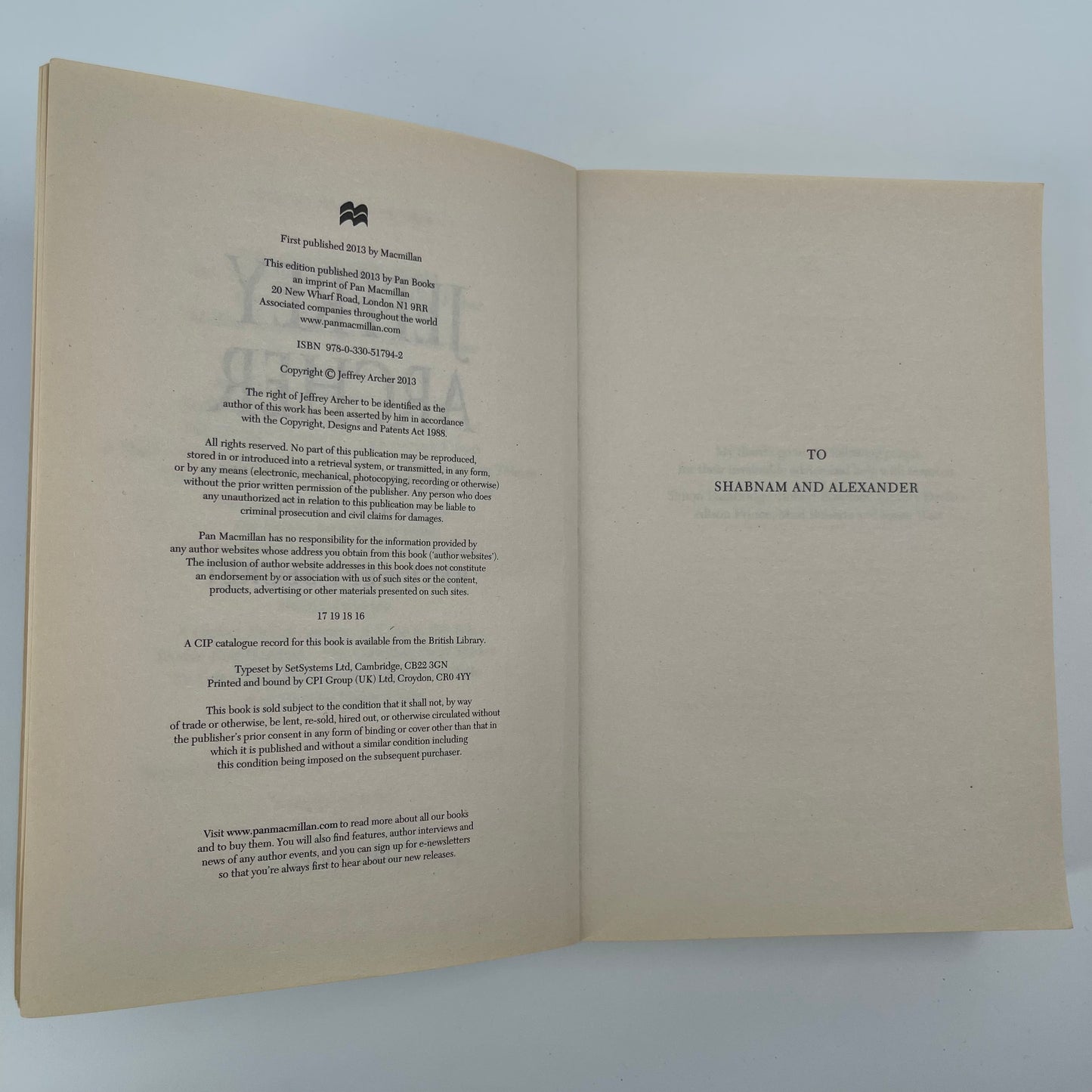 Best Kept Secret - Jeffrey Archer - Condition Detail 1