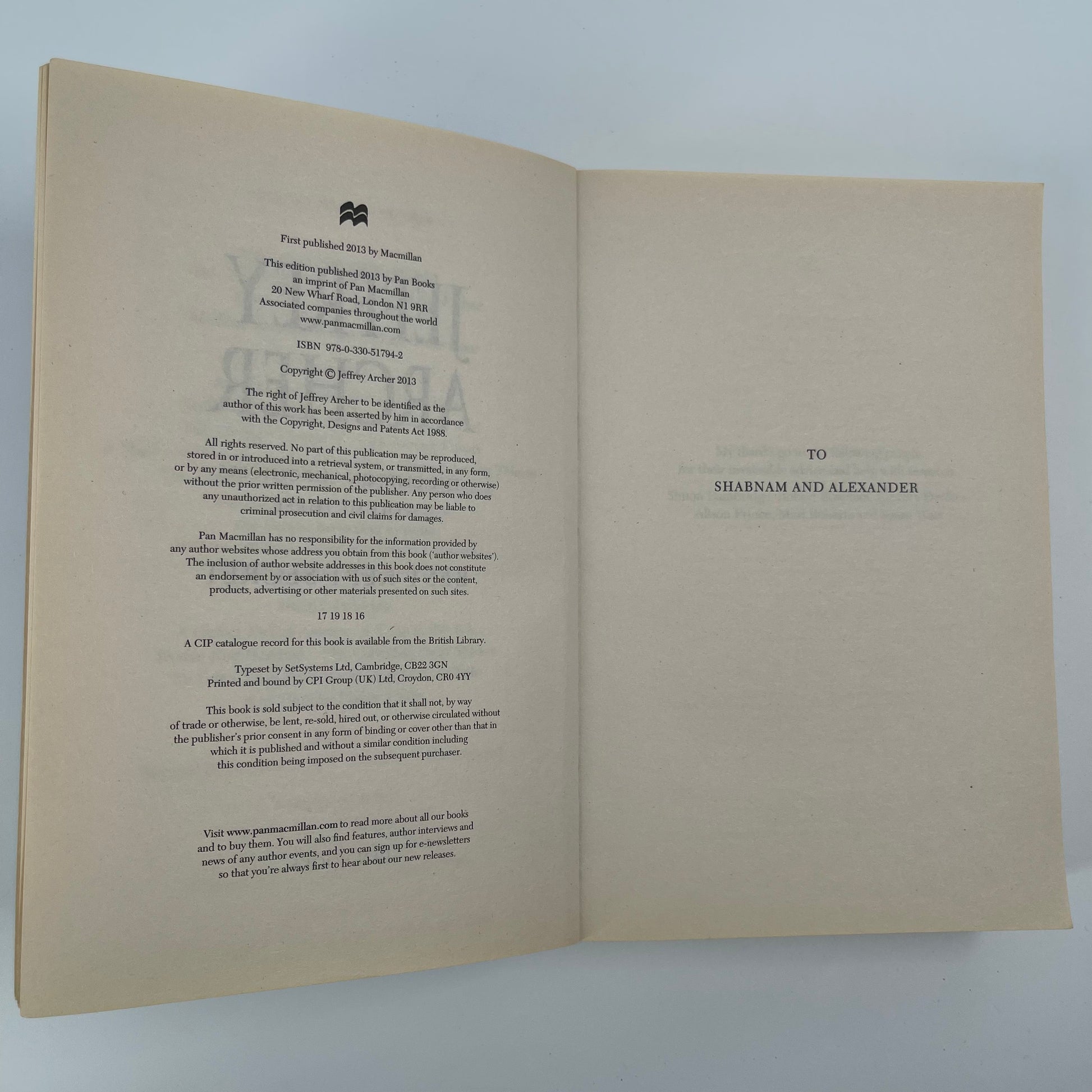 Best Kept Secret - Jeffrey Archer - Condition Detail 1