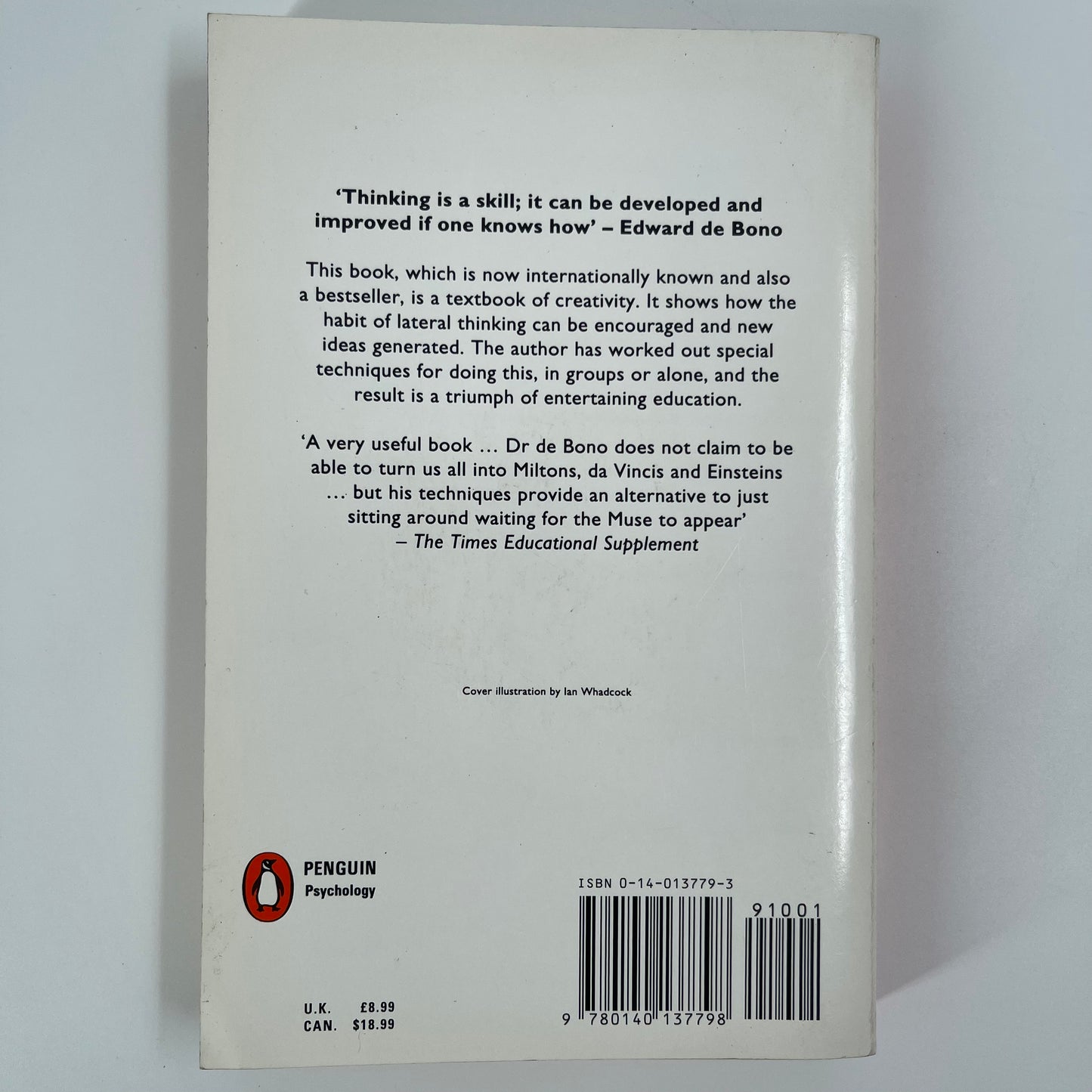 Six Thinking Hats - Edward De Bono - Back Cover