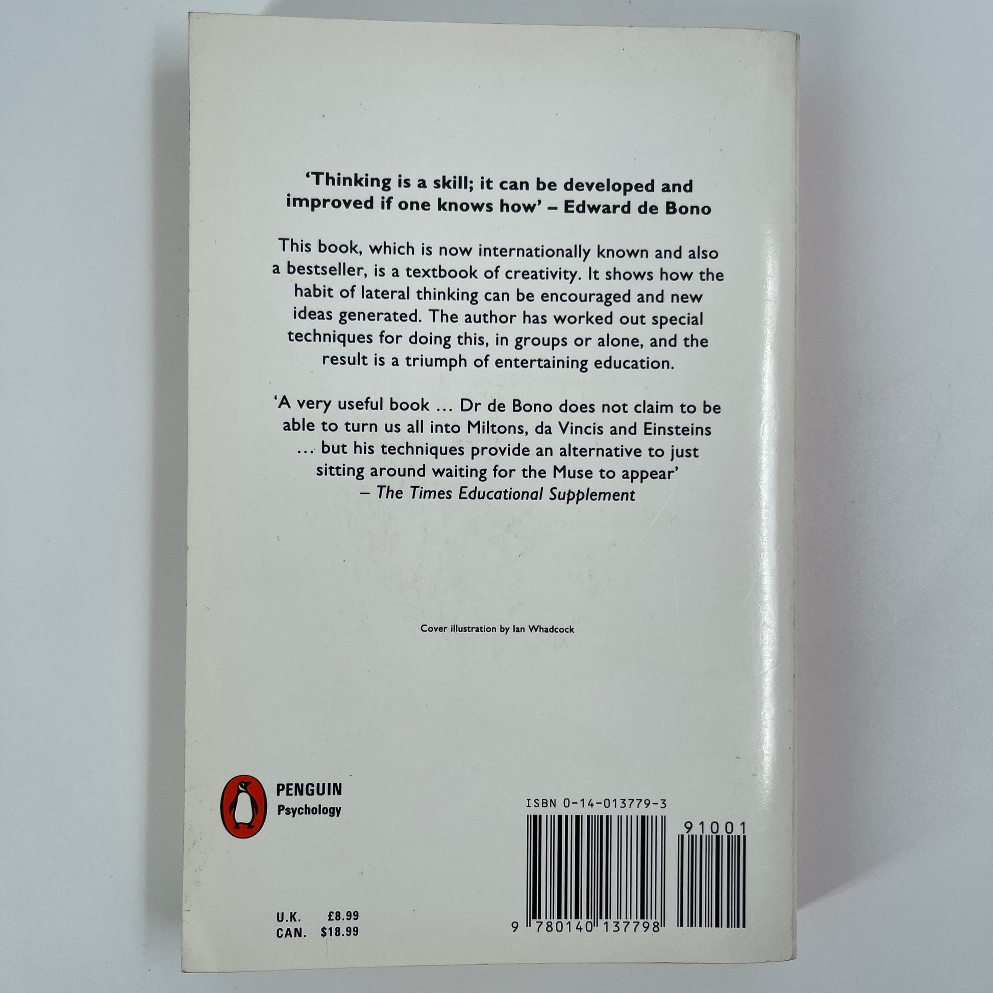 Six Thinking Hats - Edward De Bono - Back Cover