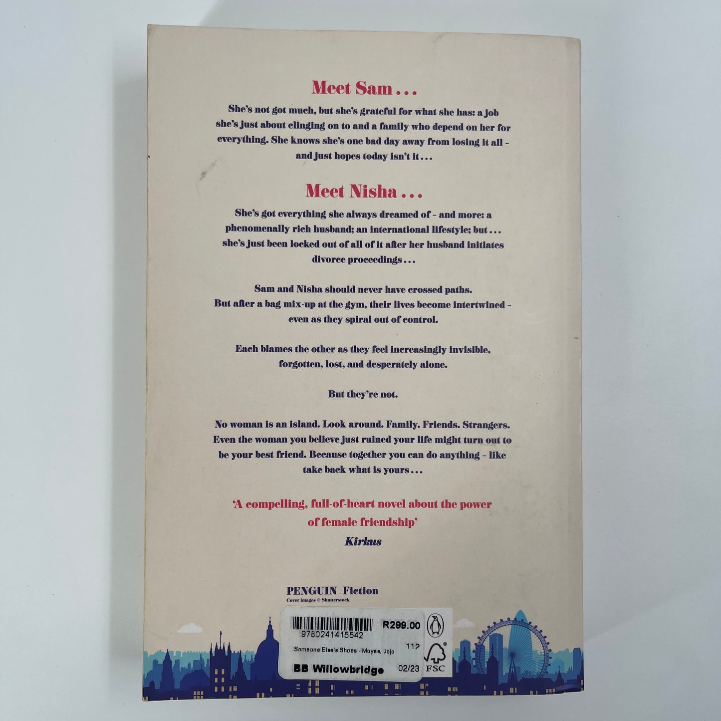 Someone Else's Shoes - Jojo Moyes - Back Cover