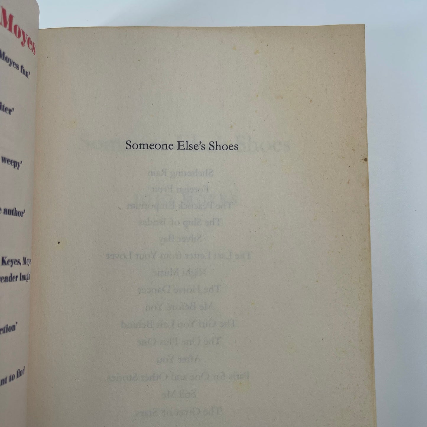 Someone Else's Shoes - Jojo Moyes - Condition Detail 1