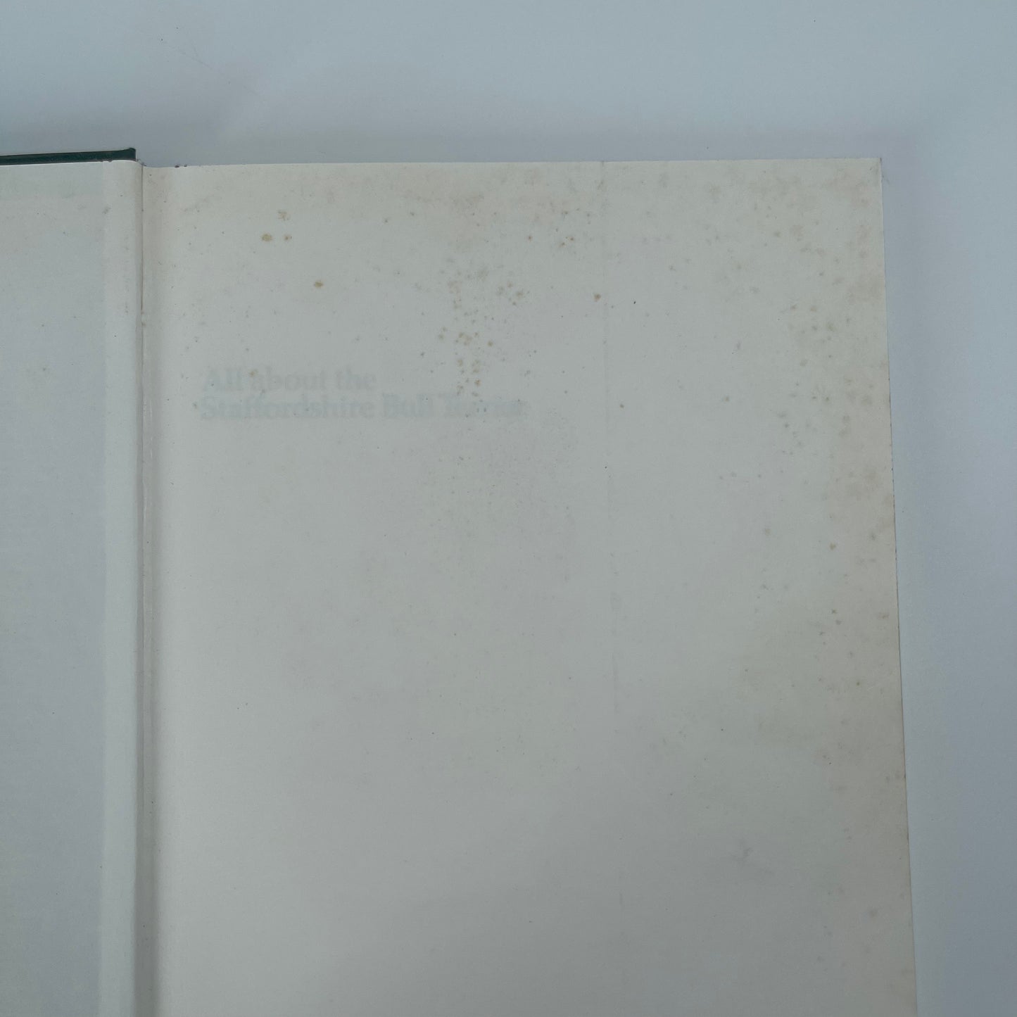 All about the Staffordshire Bull Terrier - John Frazer Gordon - Condition Detail 2