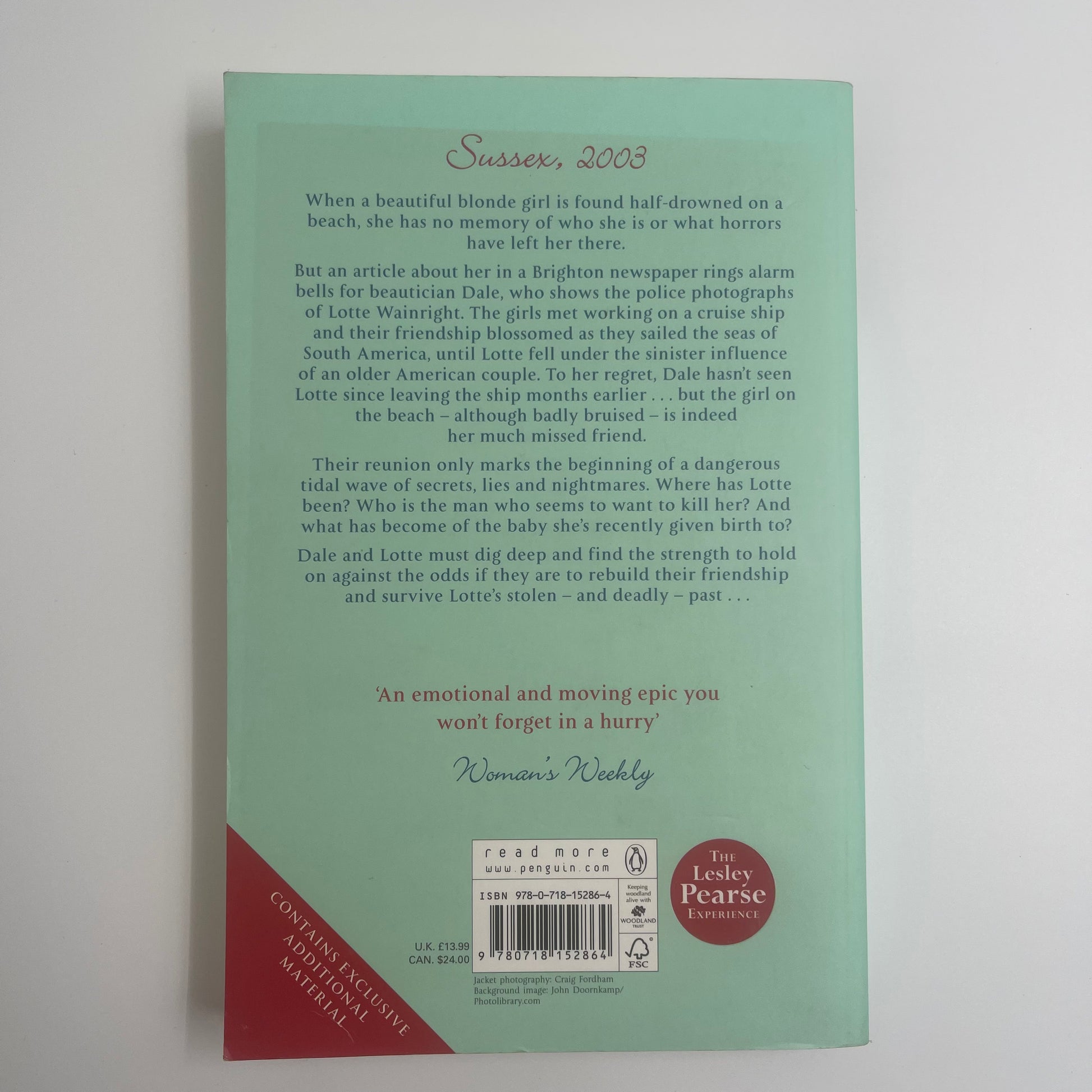 Stolen - Lesley Pearse - Back Cover