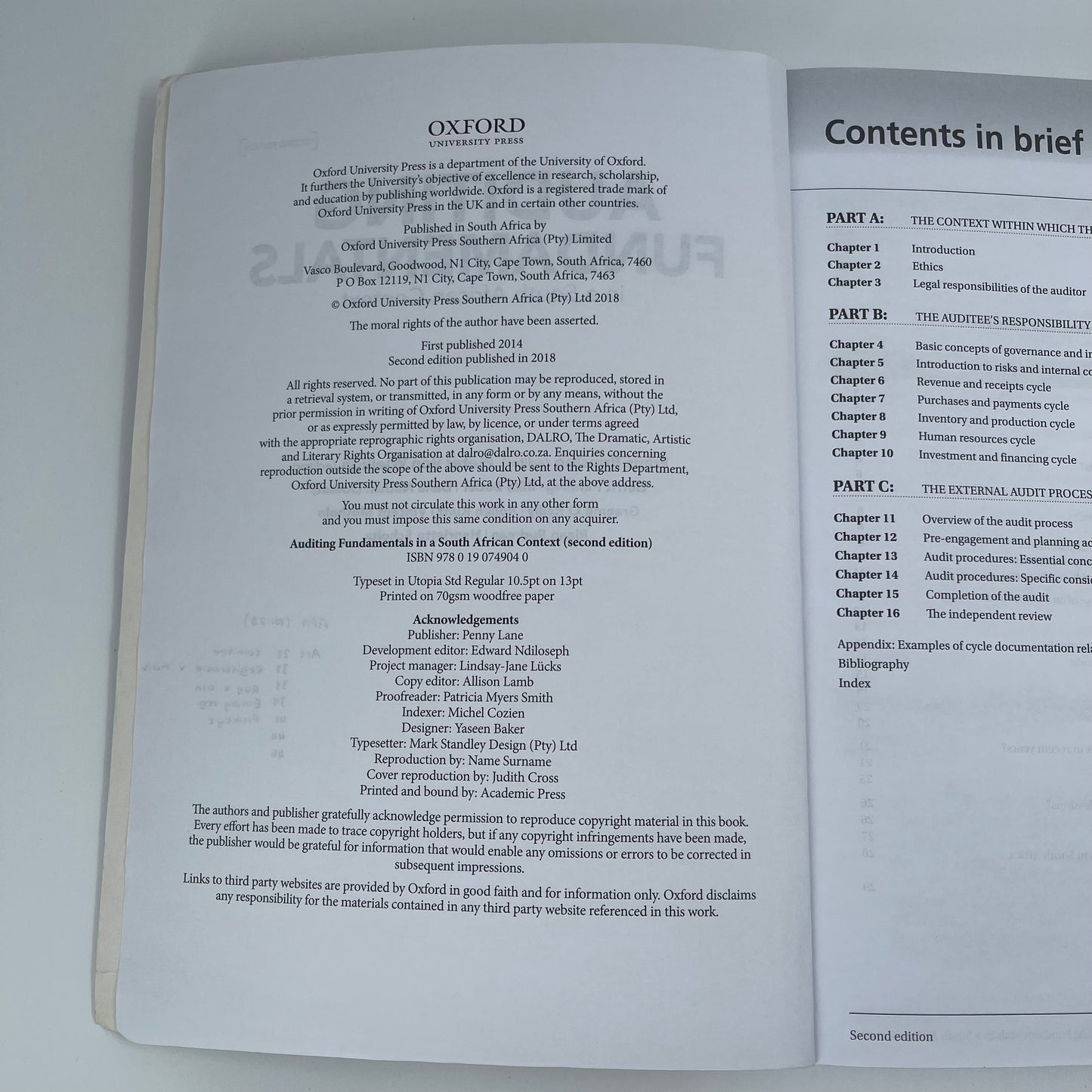 Auditing Fundamentals in a South African Context - Gerrit Penning - Condition Detail 2