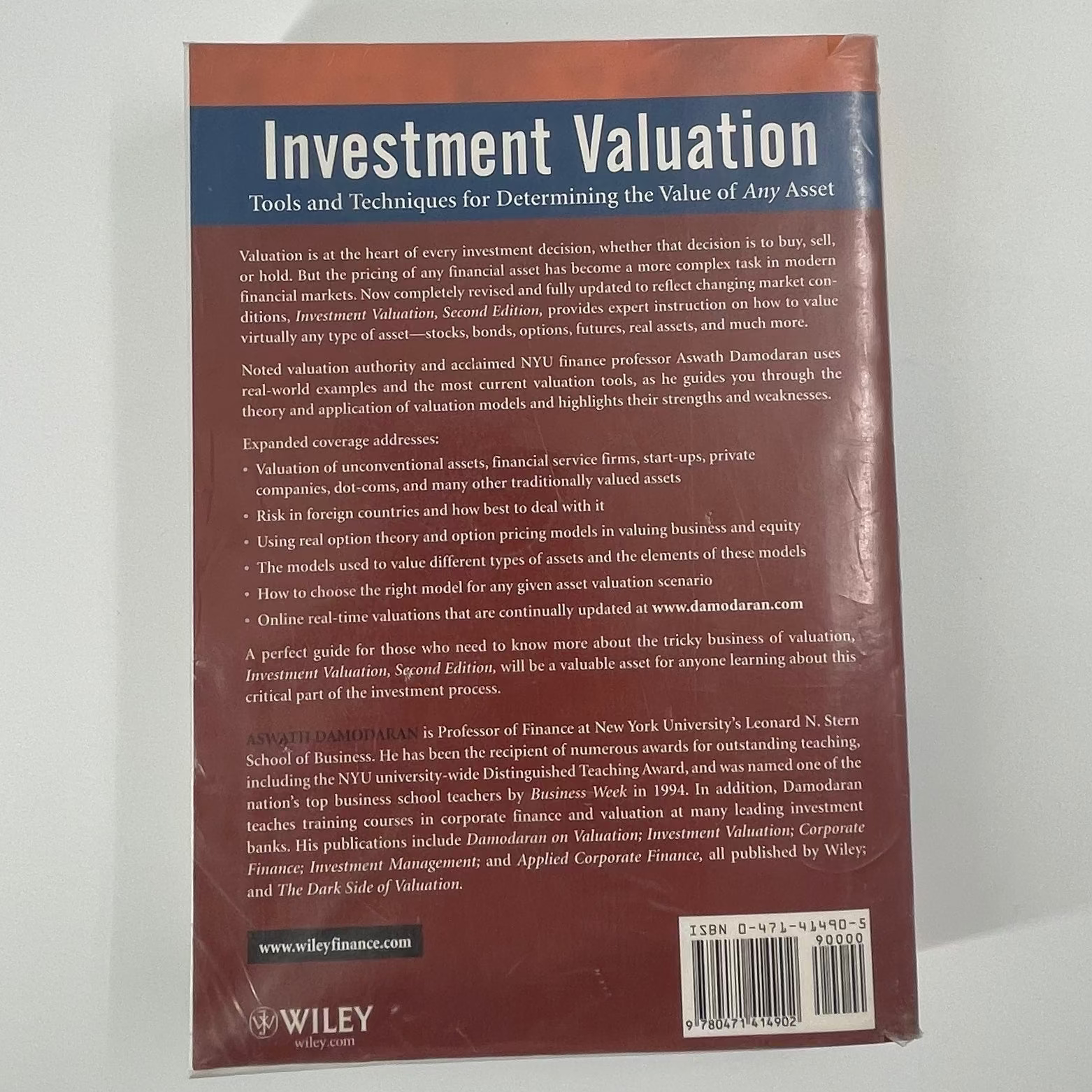 Investment Valuation Tools and Techniques for Determining the Value of Any Asset - Aswath Damodaran - Condition Detail 3