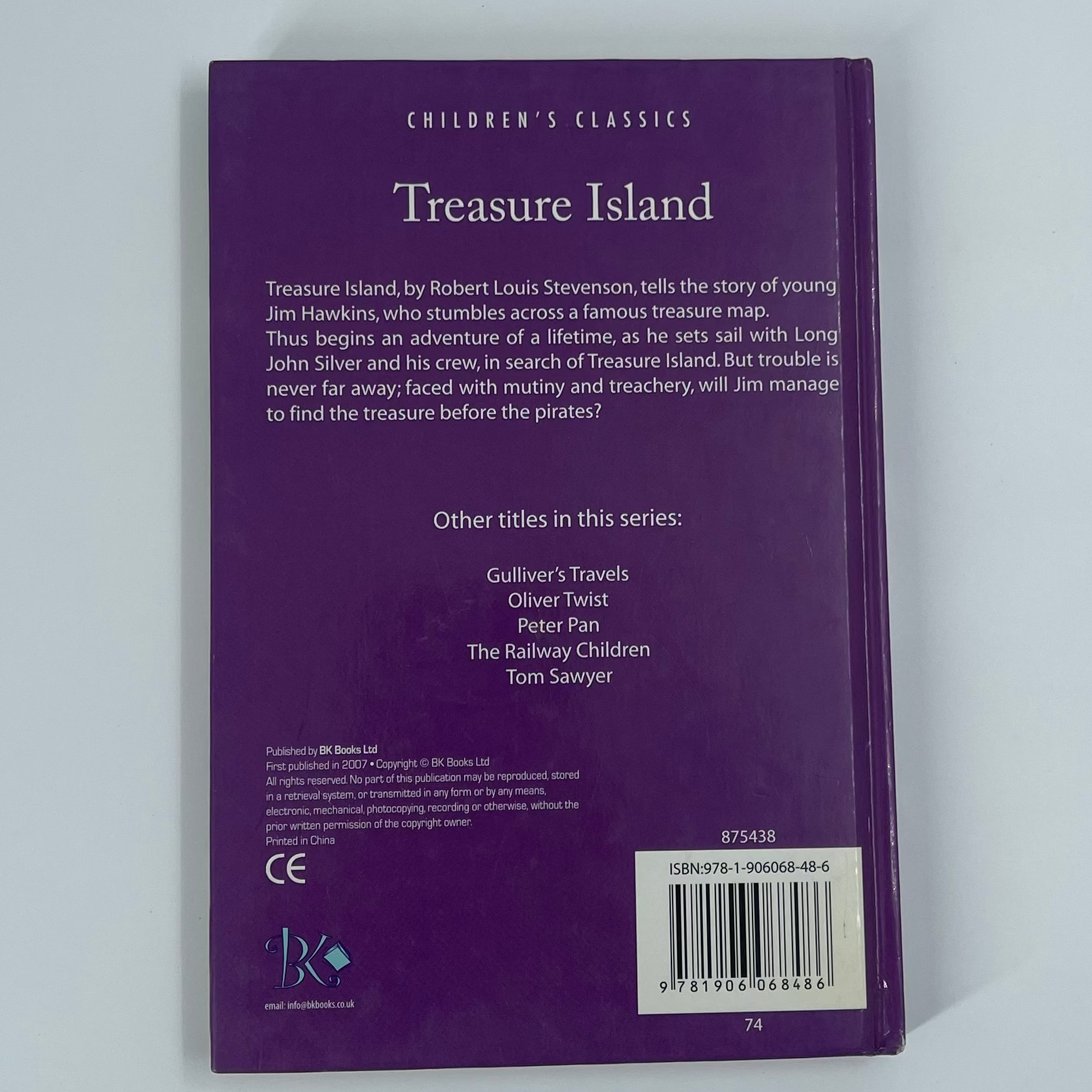 Treasure Island - Robert Louis Stevenson - Back Cover