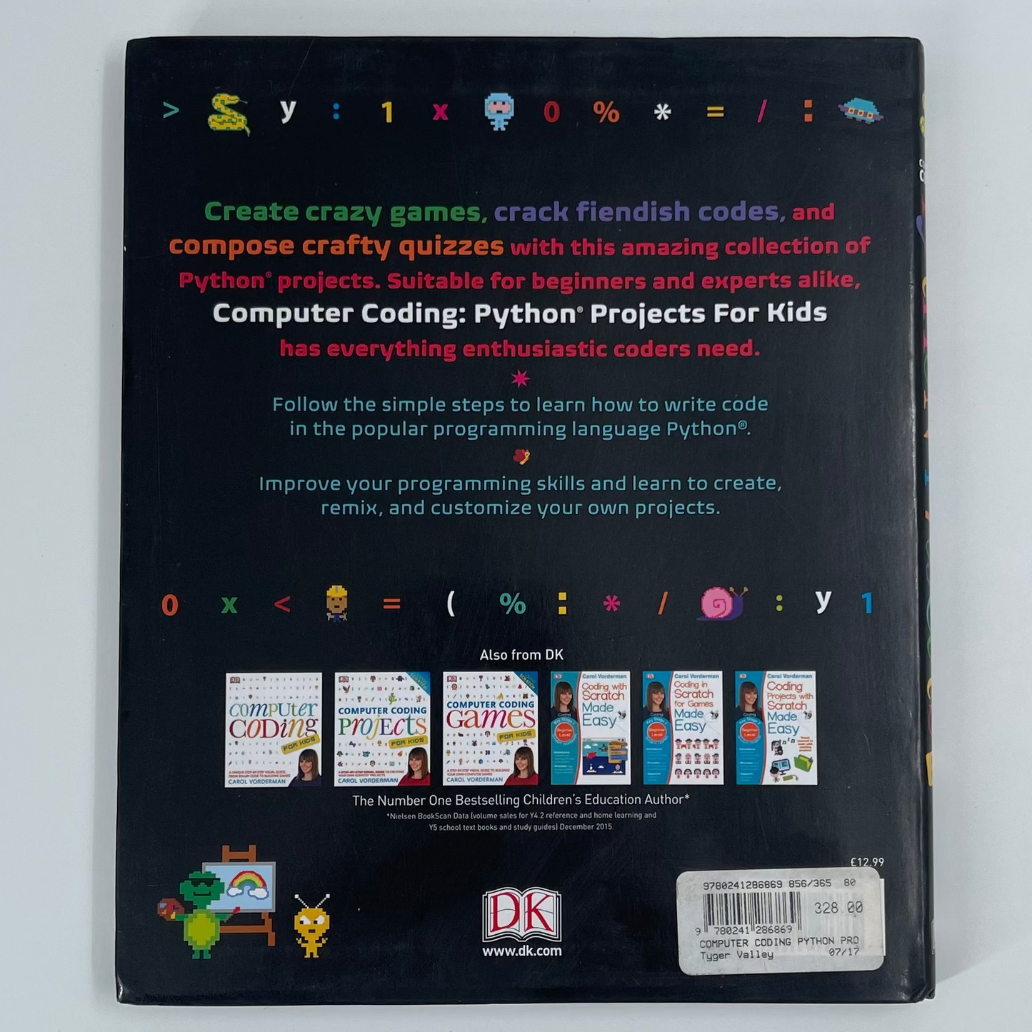 Computer Coding Python Projects for Kids A Step-by-Step Visual Guide - Carol Vorderman - Fore Edge