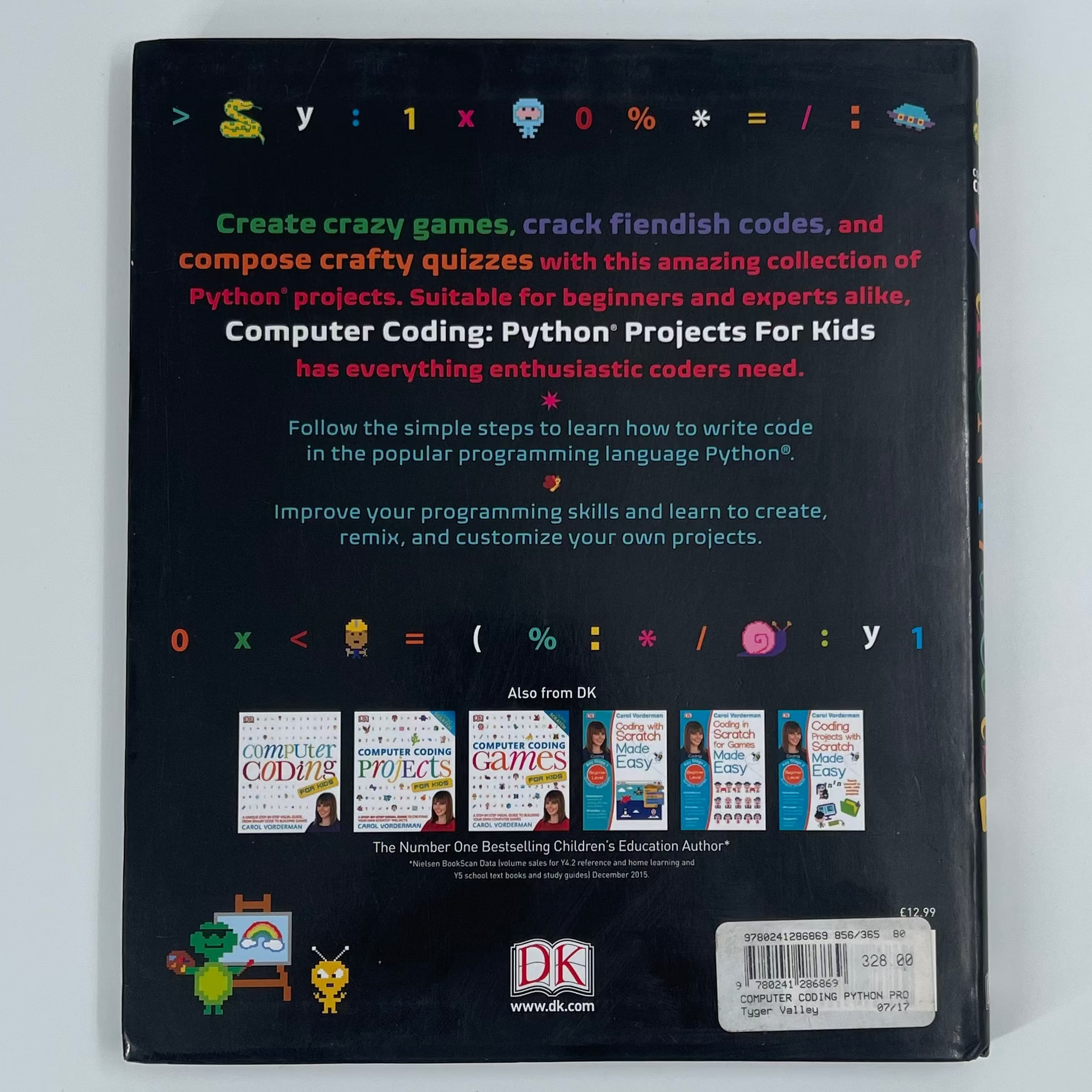 Computer Coding Python Projects for Kids A Step-by-Step Visual Guide - Carol Vorderman - Fore Edge