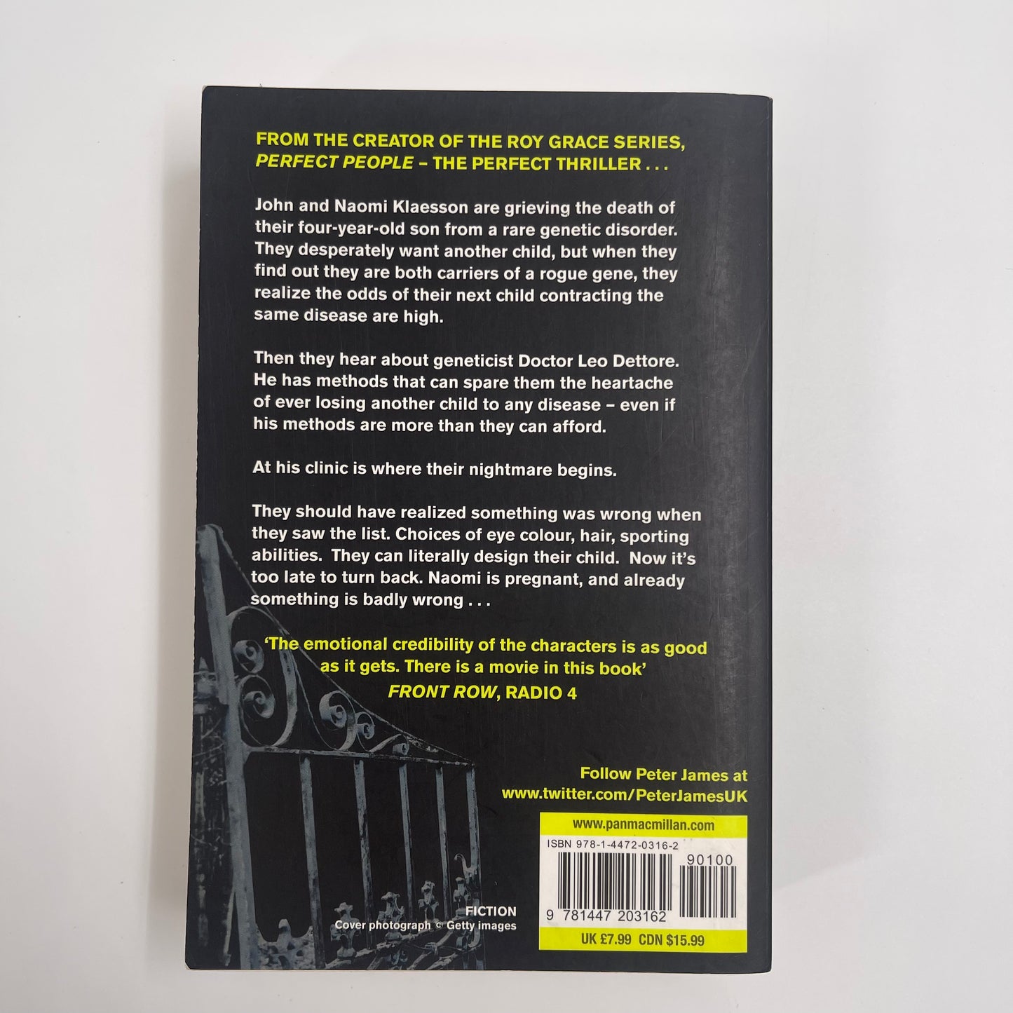 Perfect People - Peter James - Back Cover