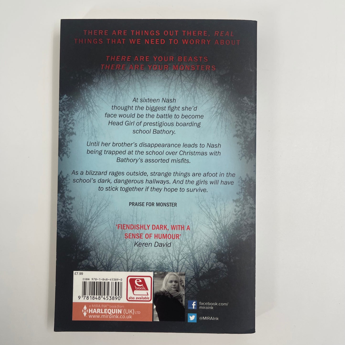 Monster - C. J. Skuse - Back Cover
