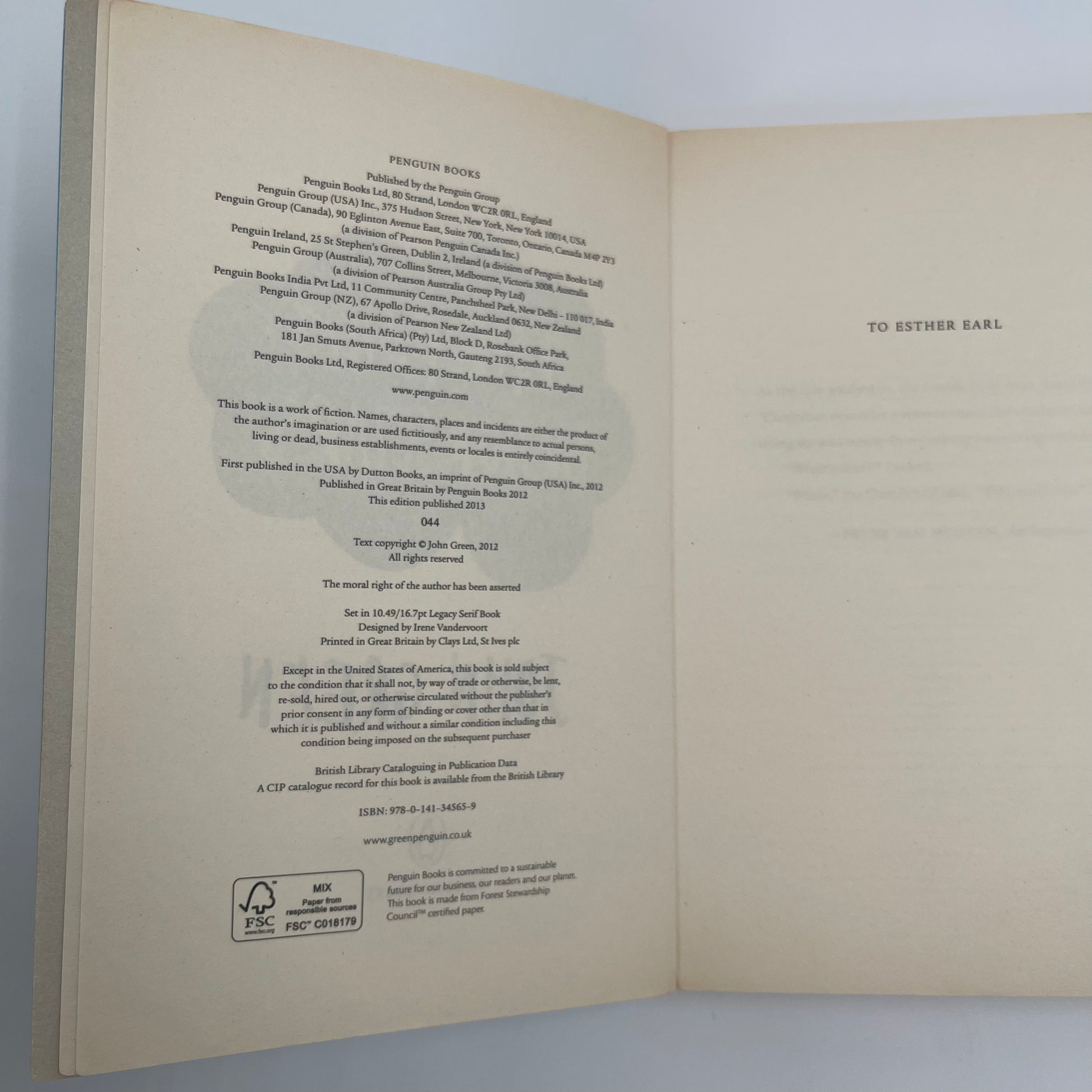 The Fault in Our Stars - John Green - Condition Detail 1