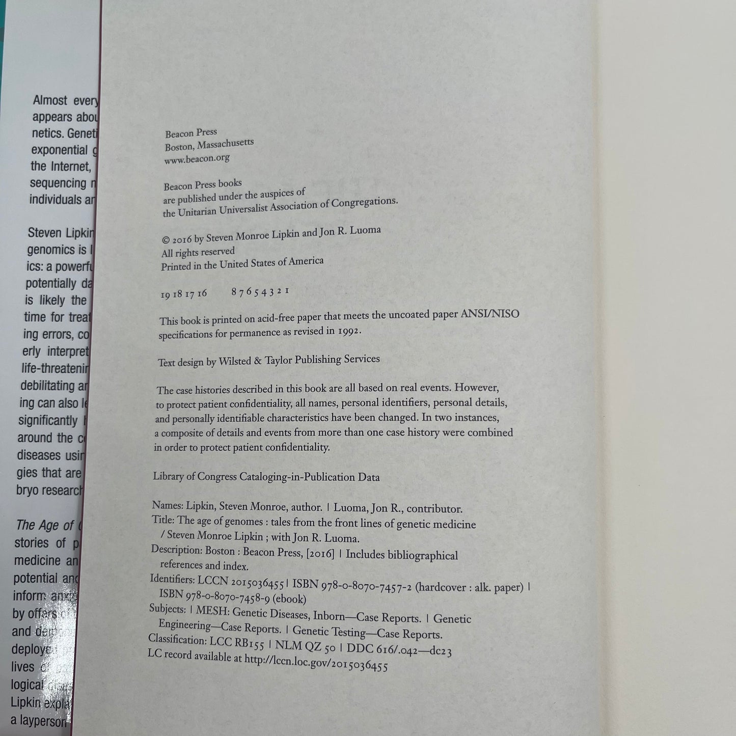 The Age of Genomes Tales from the Front Lines of Genetic Medicine - Steven Monroe Lipkin - Condition Detail 5