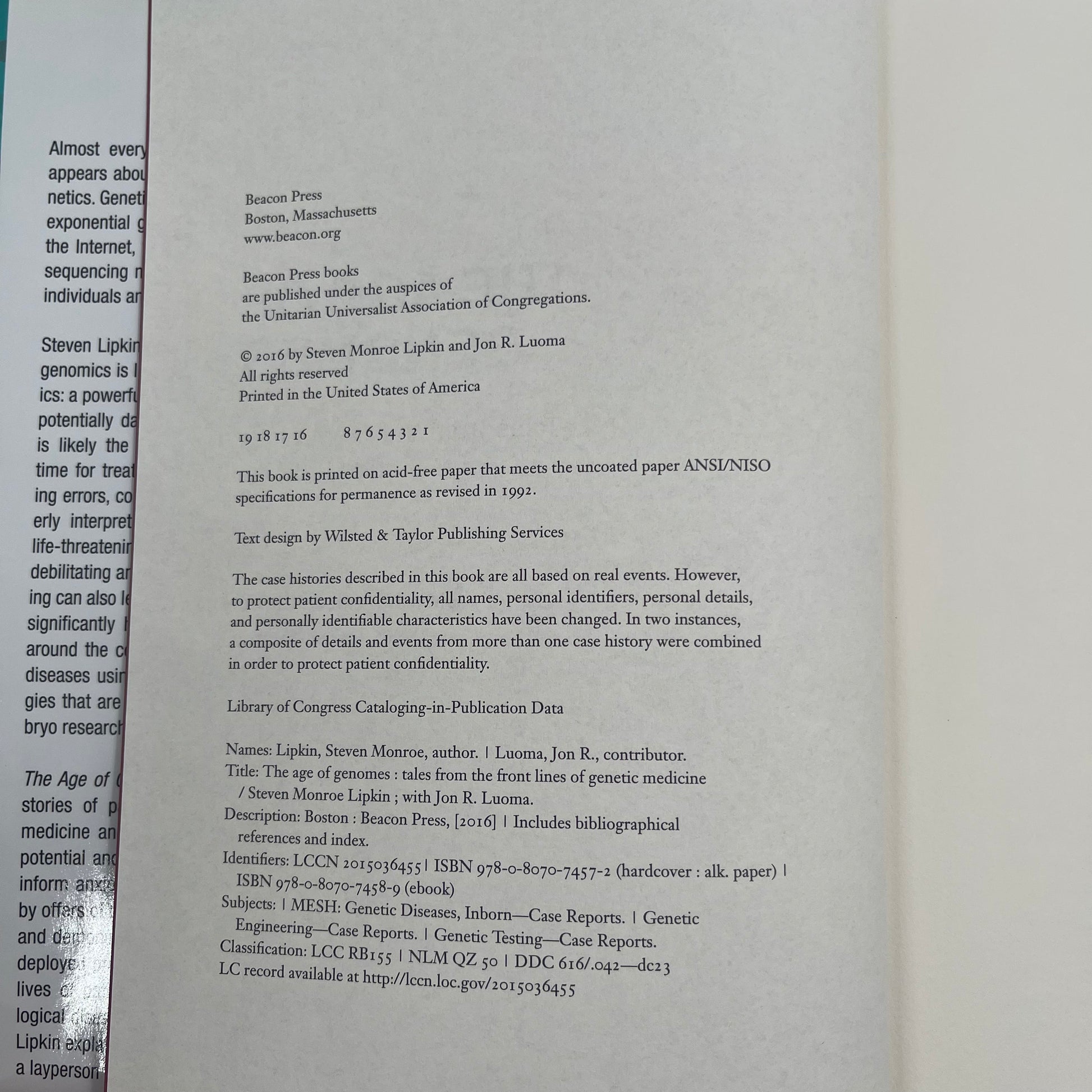 The Age of Genomes Tales from the Front Lines of Genetic Medicine - Steven Monroe Lipkin - Condition Detail 5