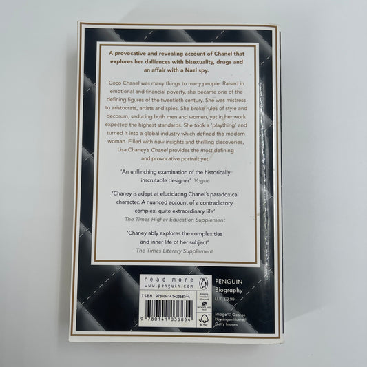 Chanel An Intimate Life - Lisa Chaney - Back Cover