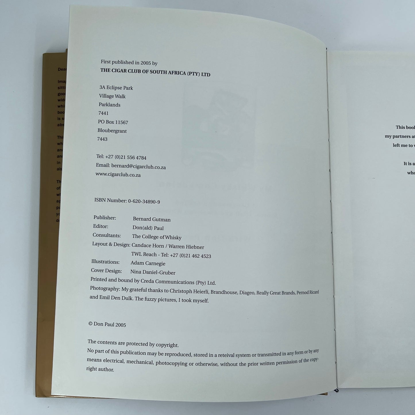 My Whisky Companion A Conversation Around Scotch, Irish and American Whiskies - Donald Paul - Condition Detail 3