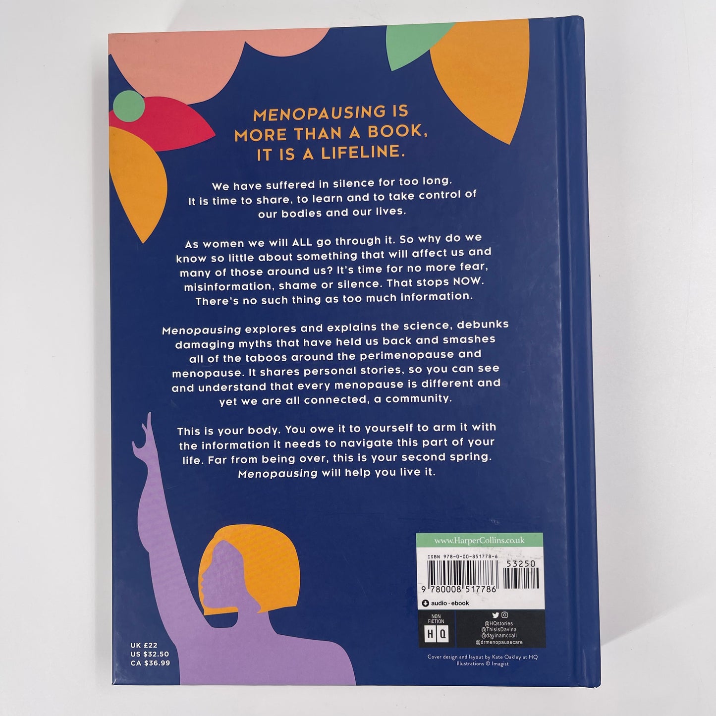 Menopausing The Positive Roadmap to Your Second Spring - Davina McCall - Back Cover