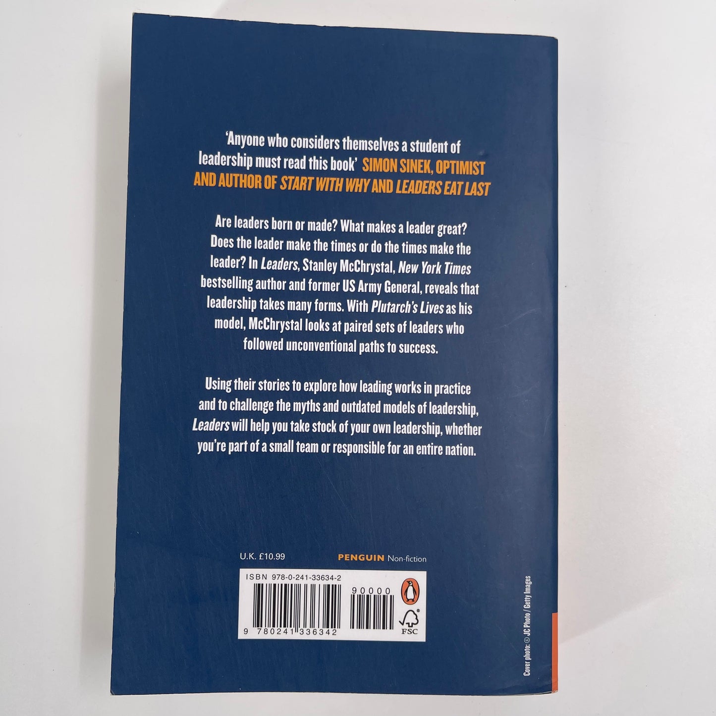 Leaders Myth and Reality - Stanley McChrystal - Back Cover