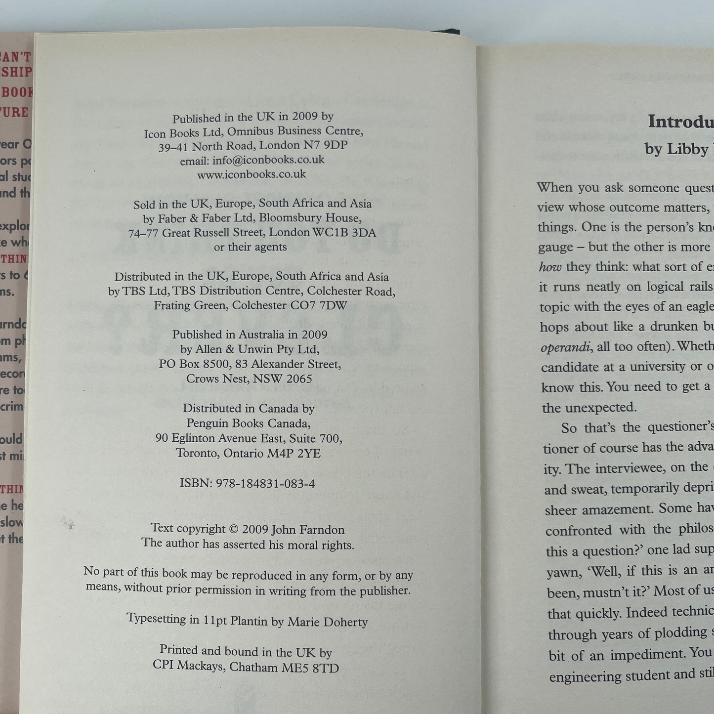 Do You Think You're Clever? The Oxbridge Questions - John Farndon - Condition Detail 1