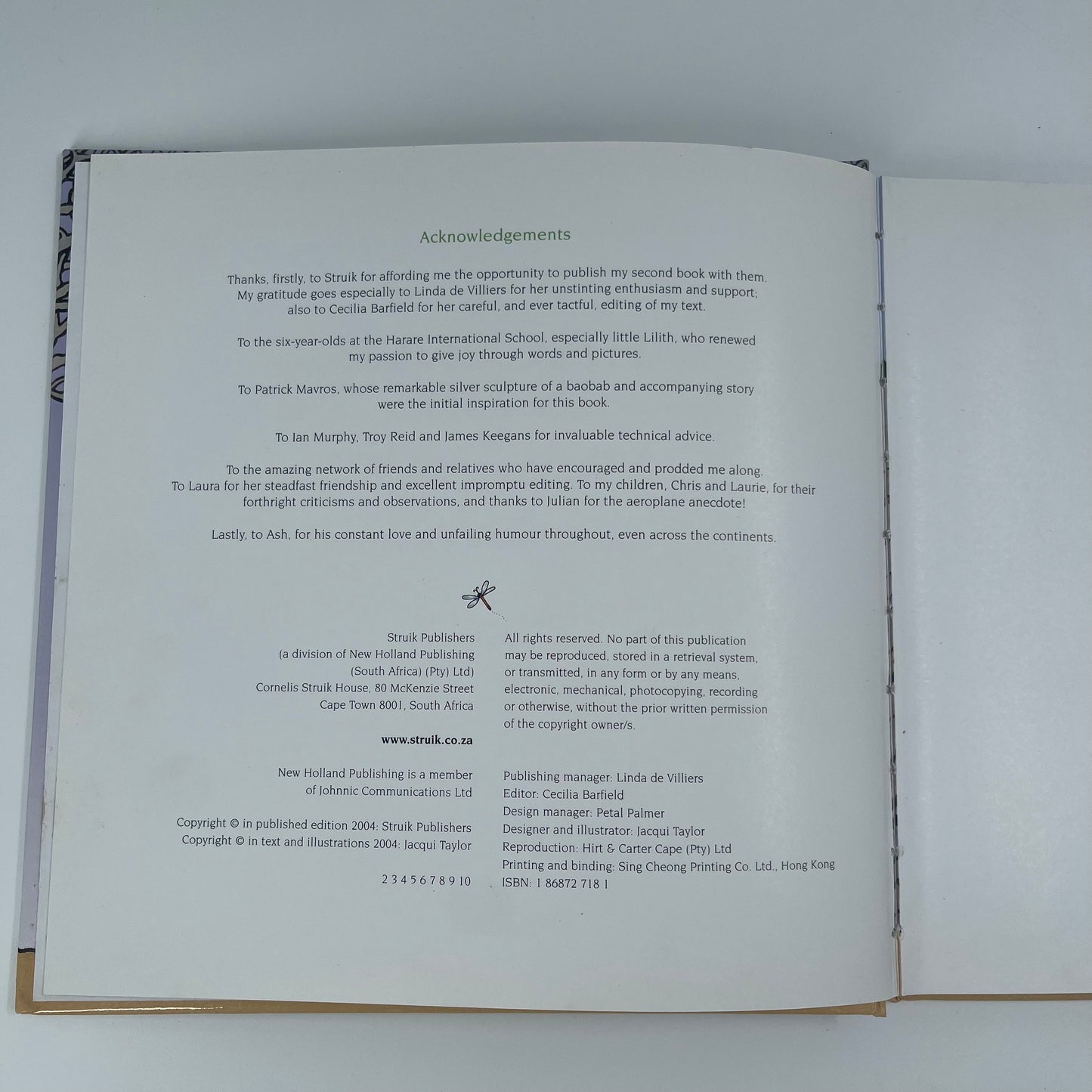 A Baobab is Big & Other Verses from Africa - Jacqui Taylor - Condition Detail 4