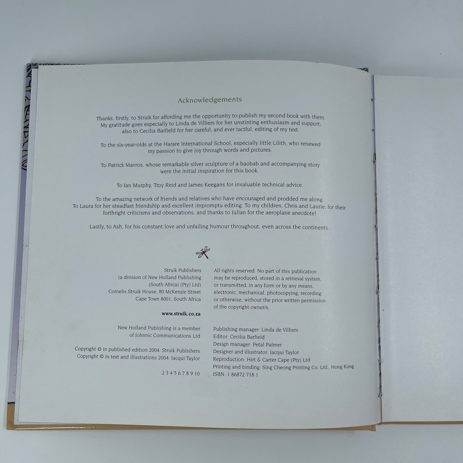 A Baobab is Big & Other Verses from Africa - Jacqui Taylor - Condition Detail 4