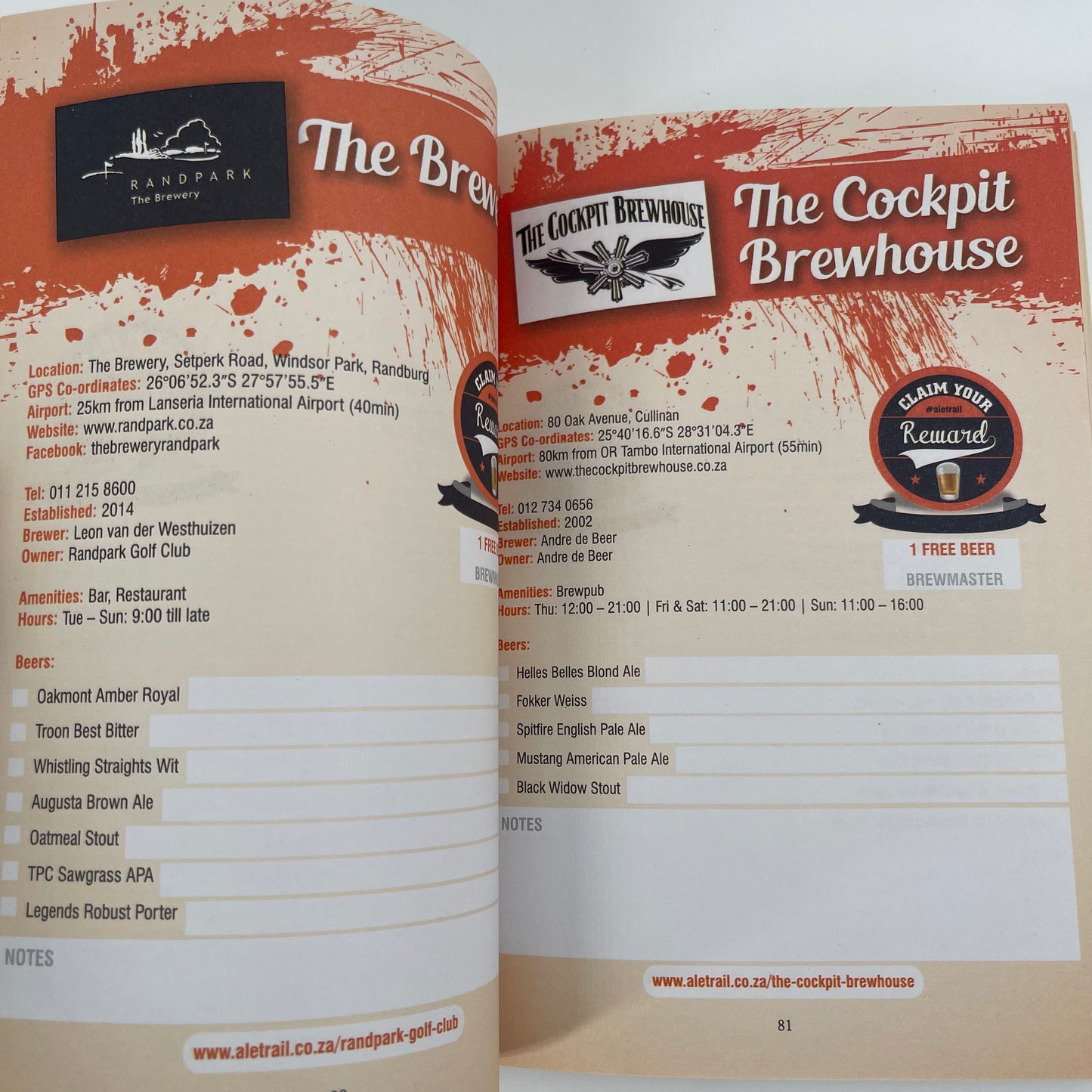 The Beer Book.co.za - Holger Meier - Back Cover