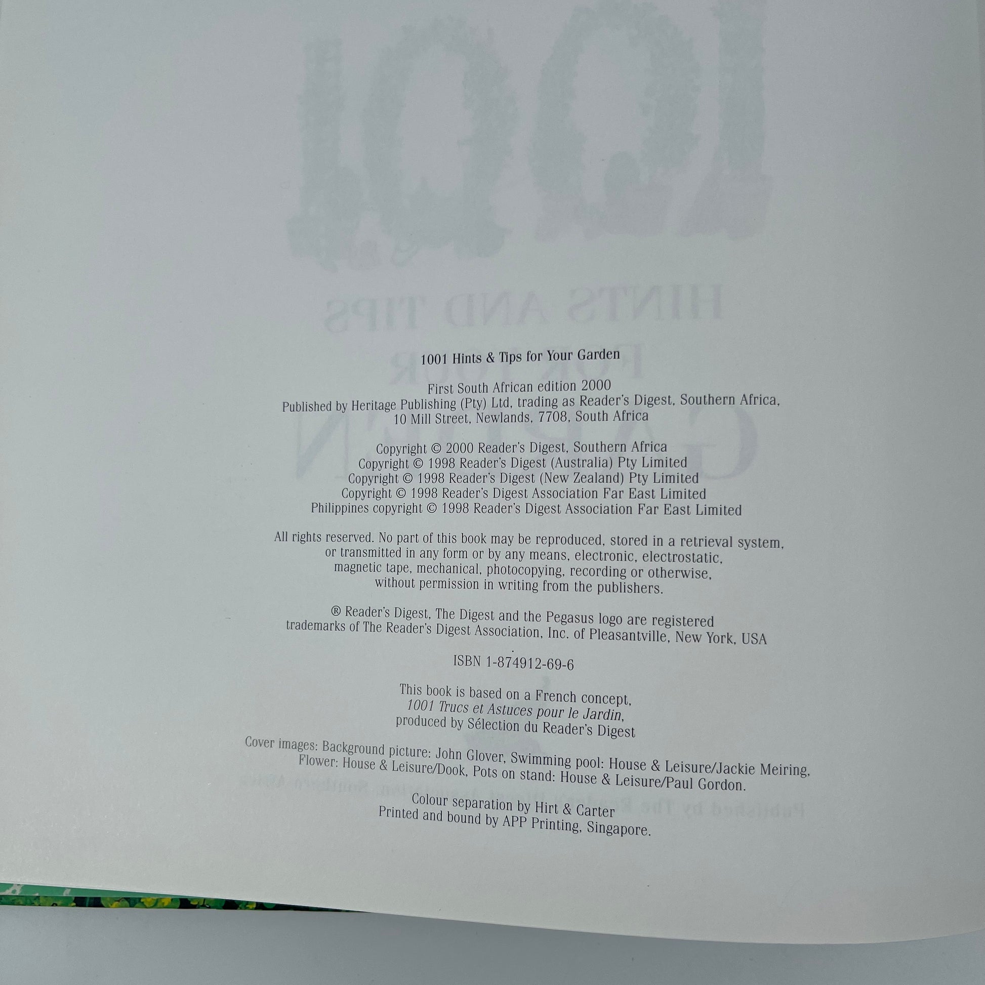 1001 Hints and Tips for Your Garden - - Condition Detail 6
