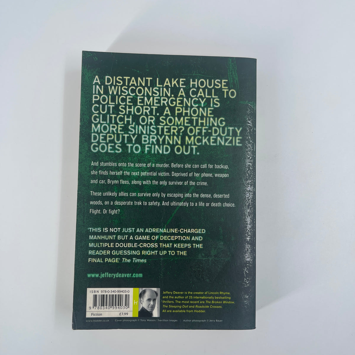 The bodies left behind - Jeffery Deaver - Back Cover