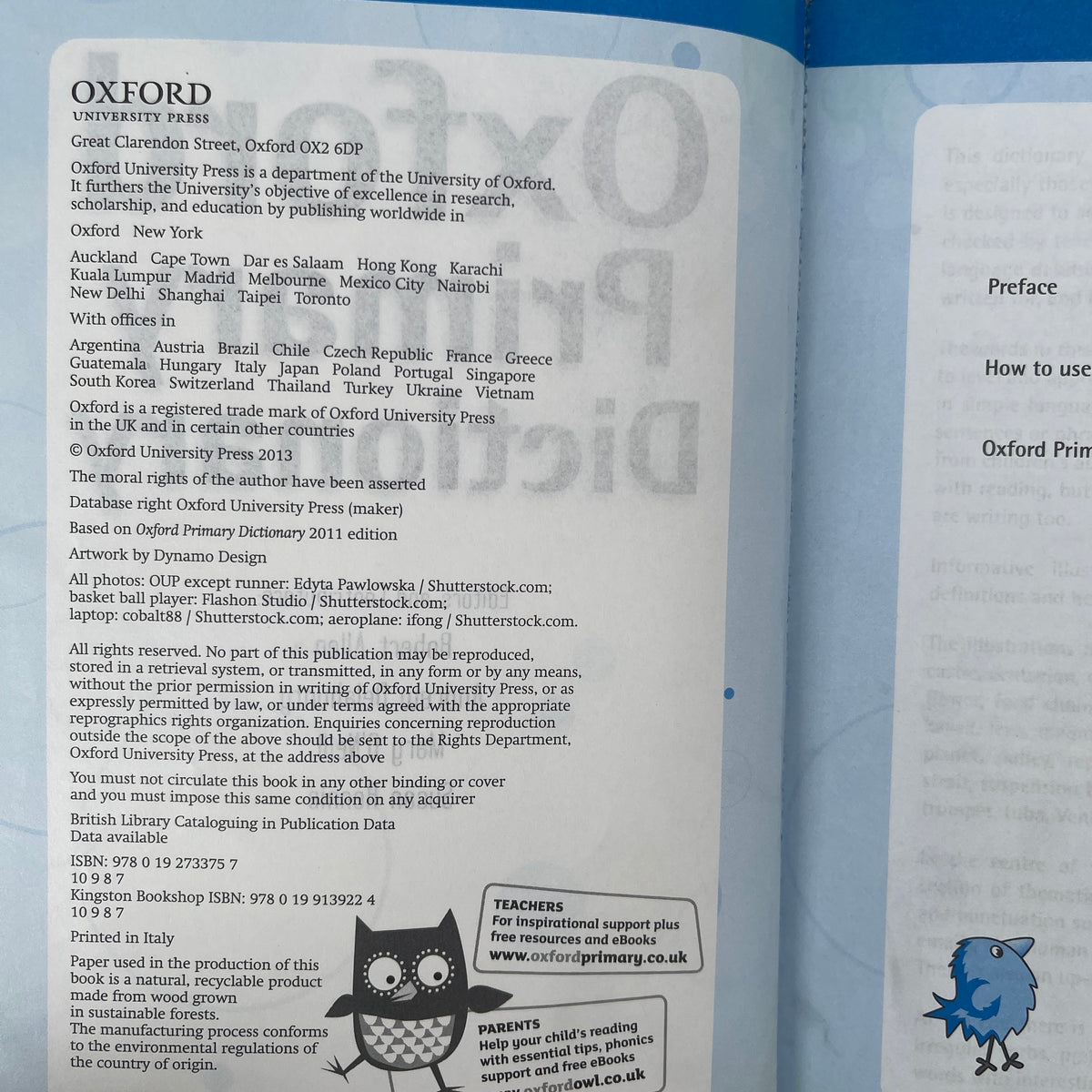 Oxford Primary Dictionary - Allen, R. E., Delahunty, Andrew, O'Neill, Mary, Rennie, Susan - Condition Detail 2