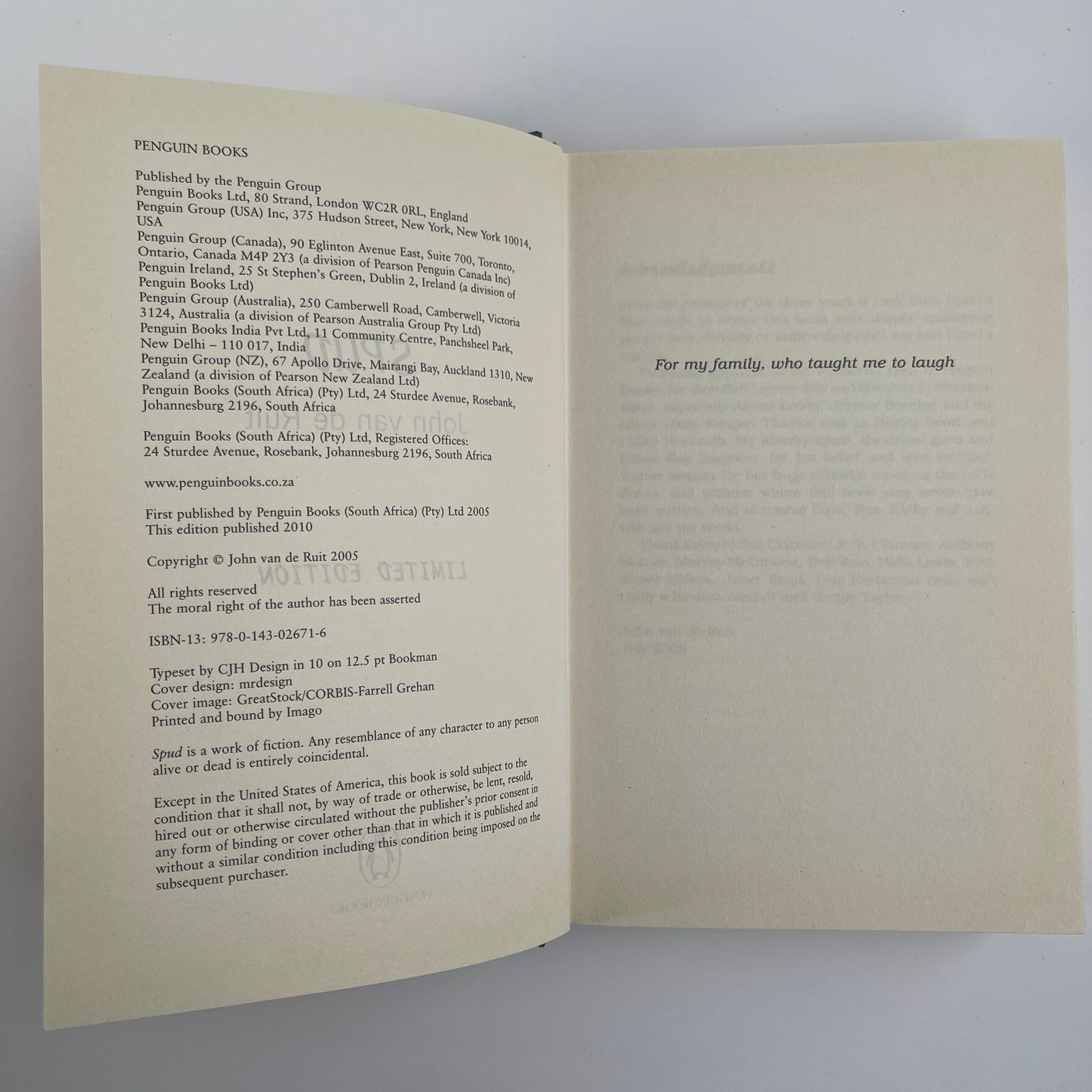 Spud – Limited Edition (Signed) - John van de Ruit