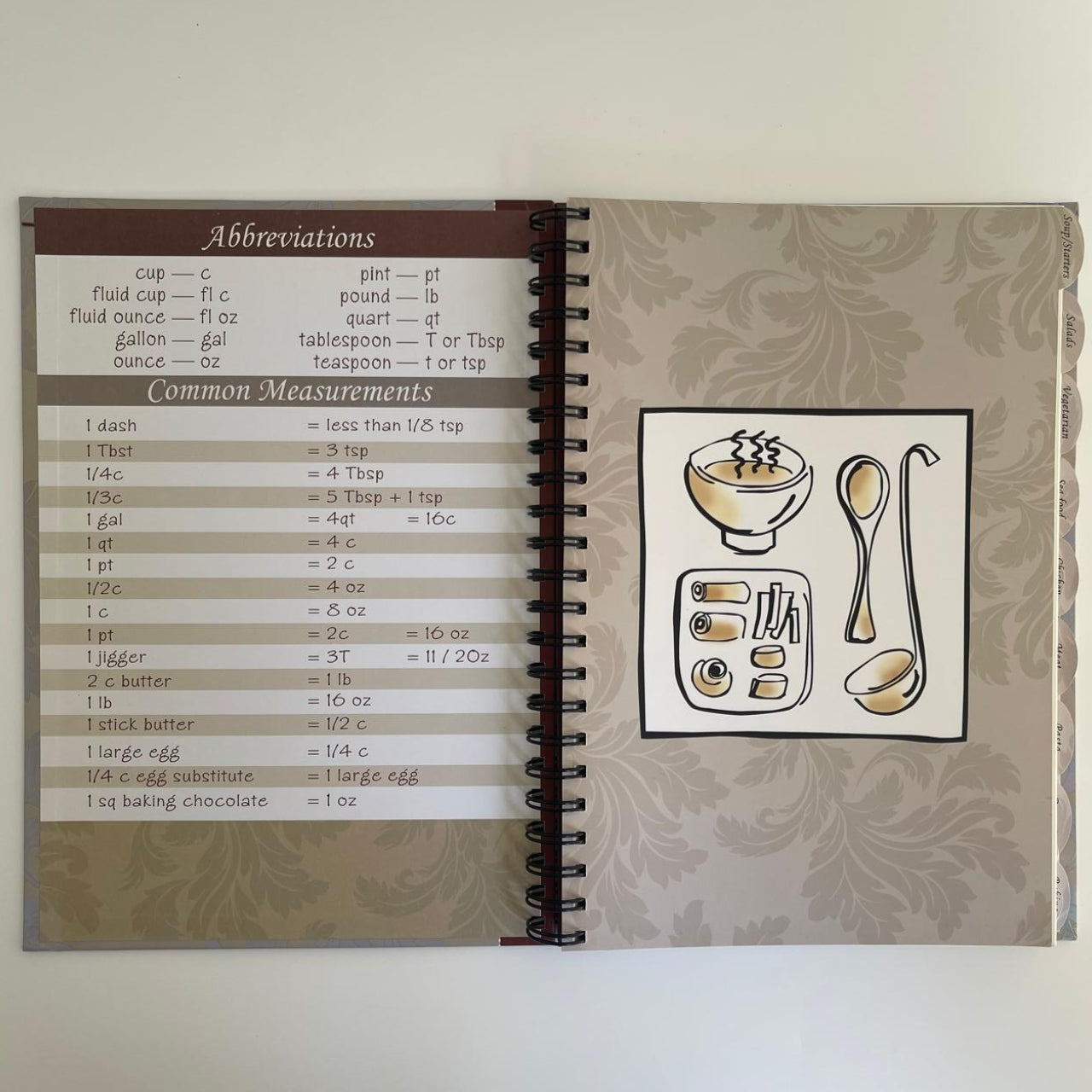 Blank Vintage Recipe Book (Spiral-Bound)