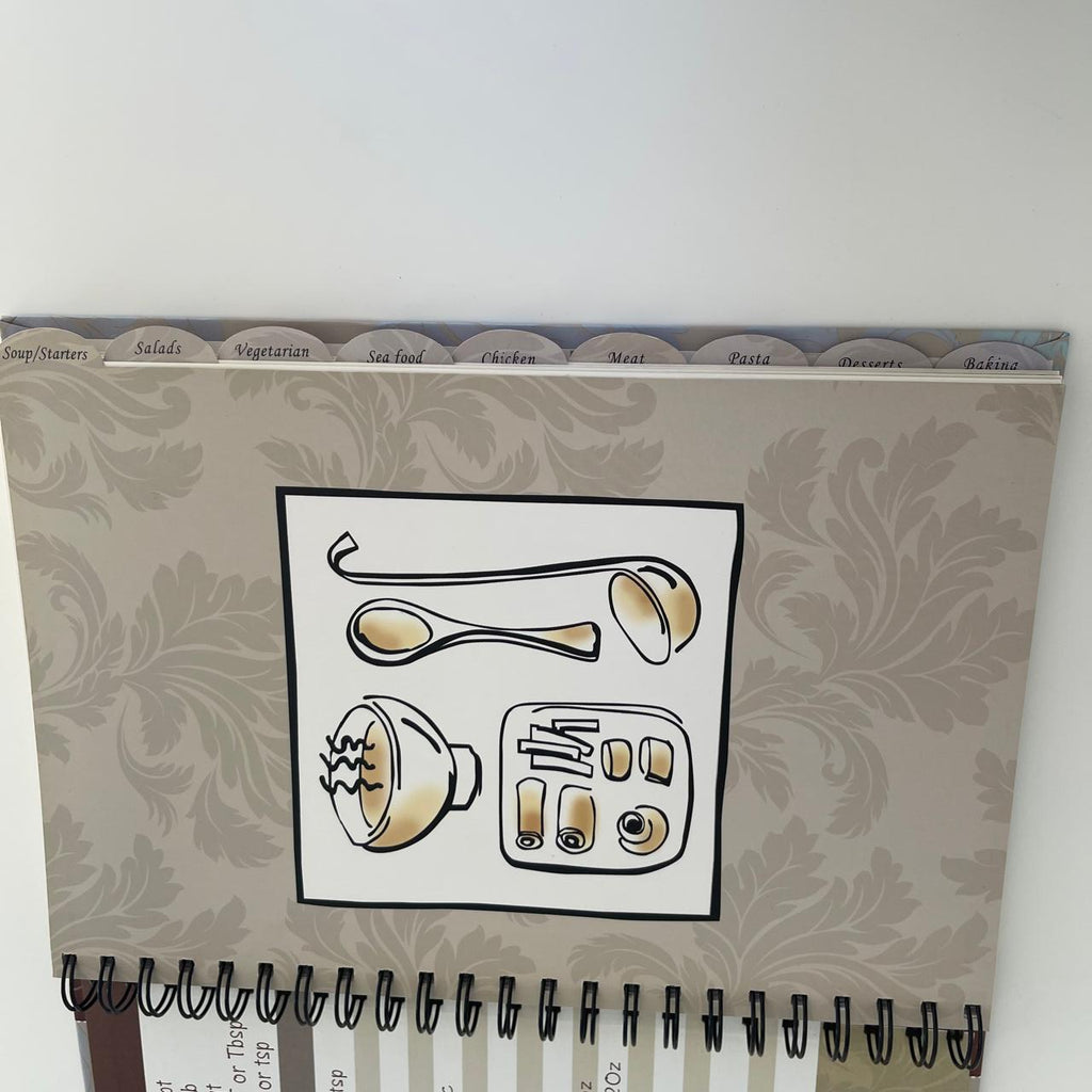 Blank Vintage Recipe Book (Spiral-Bound)