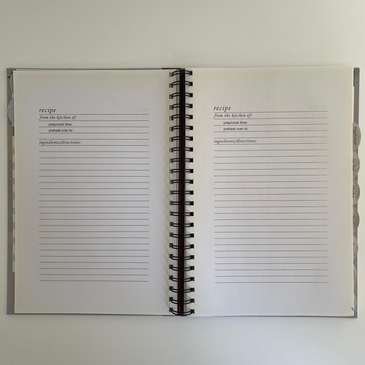 Blank Vintage Recipe Book (Spiral-Bound)