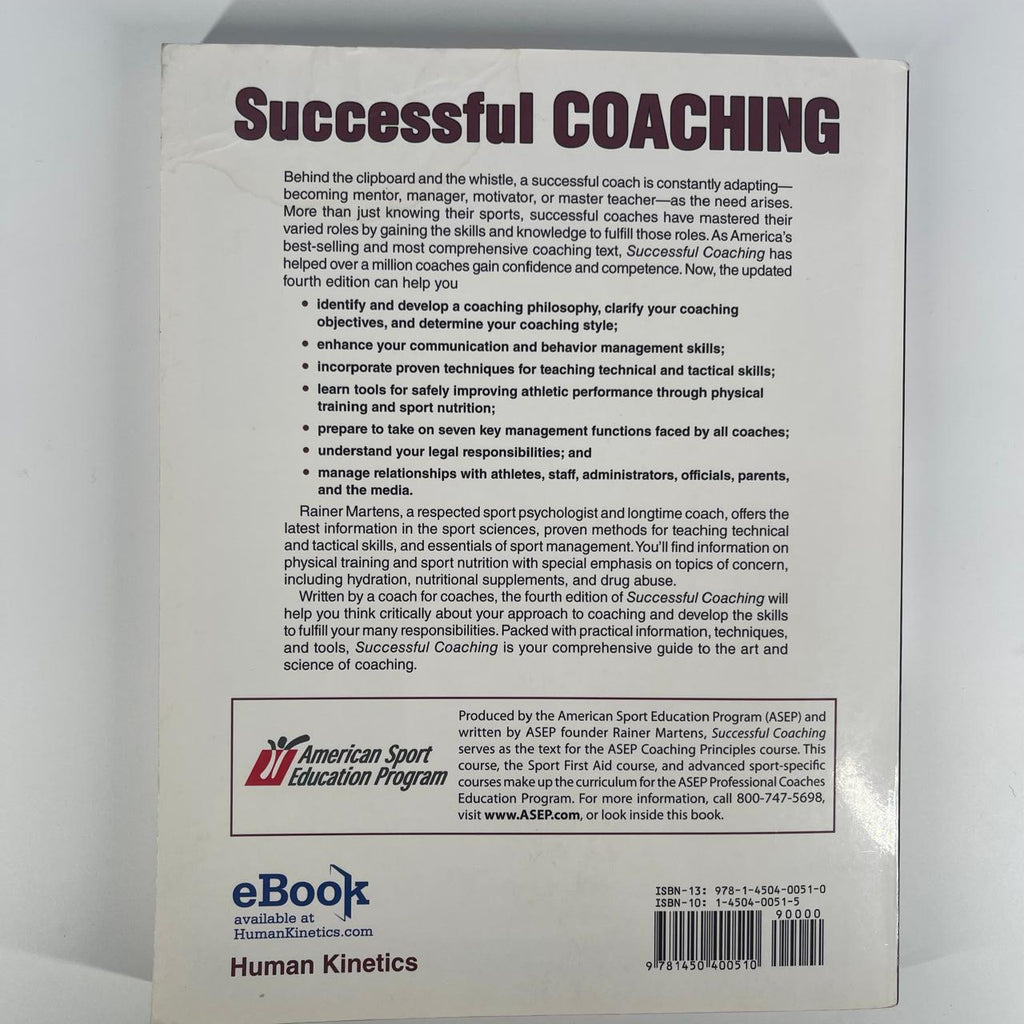 Successful Coaching (Fourth Edition) - Rainer Martens
