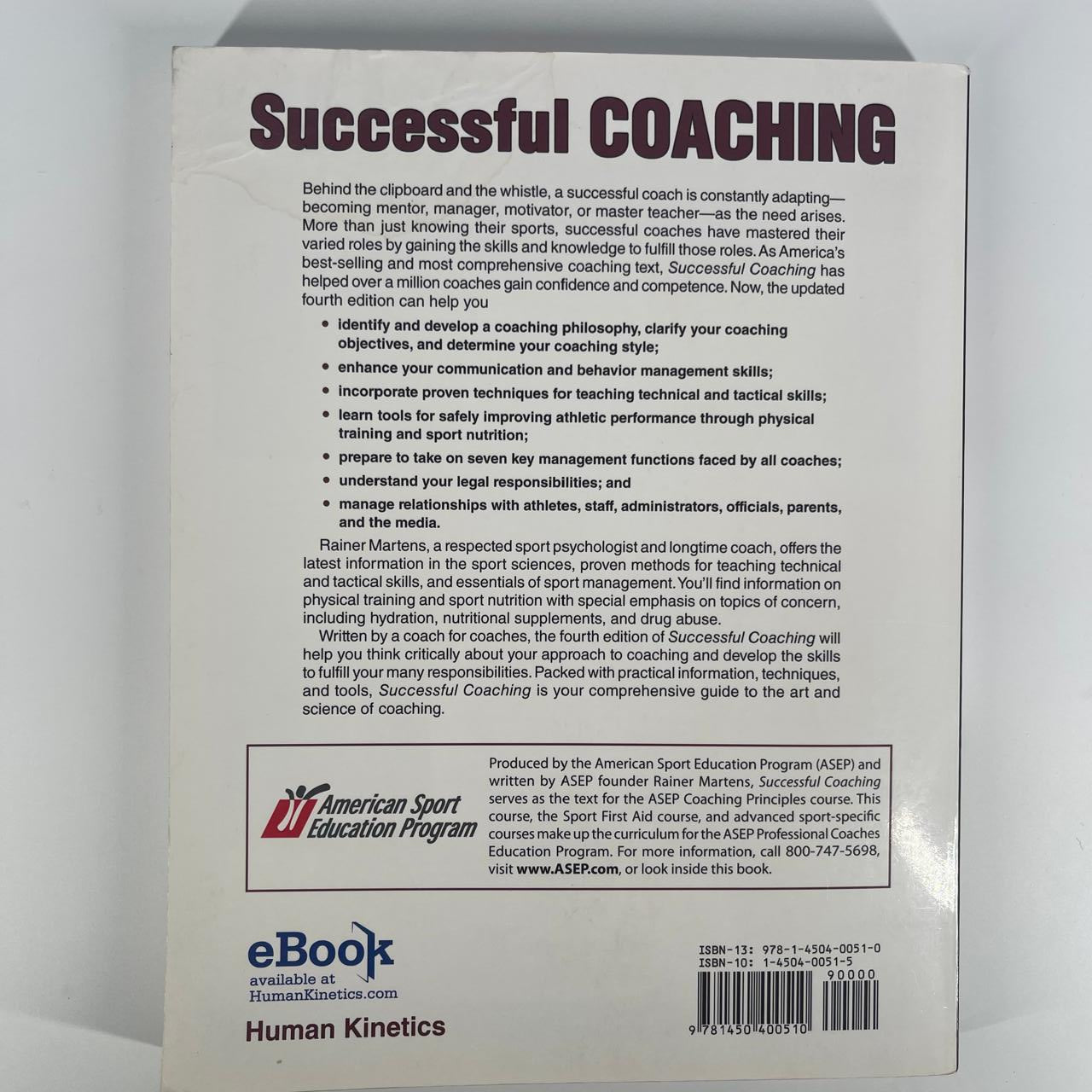 Successful Coaching (Fourth Edition) - Rainer Martens