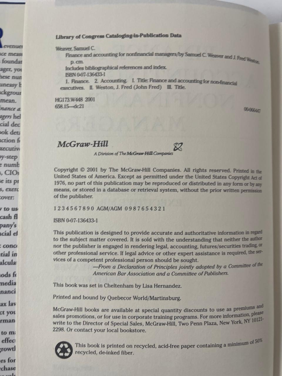 Finance and Accounting for Nonfinancial Managers