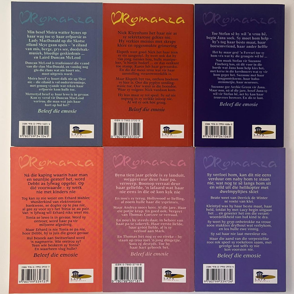 Romanza Drome & Hartklop – 6 Boek Liefdesbundel