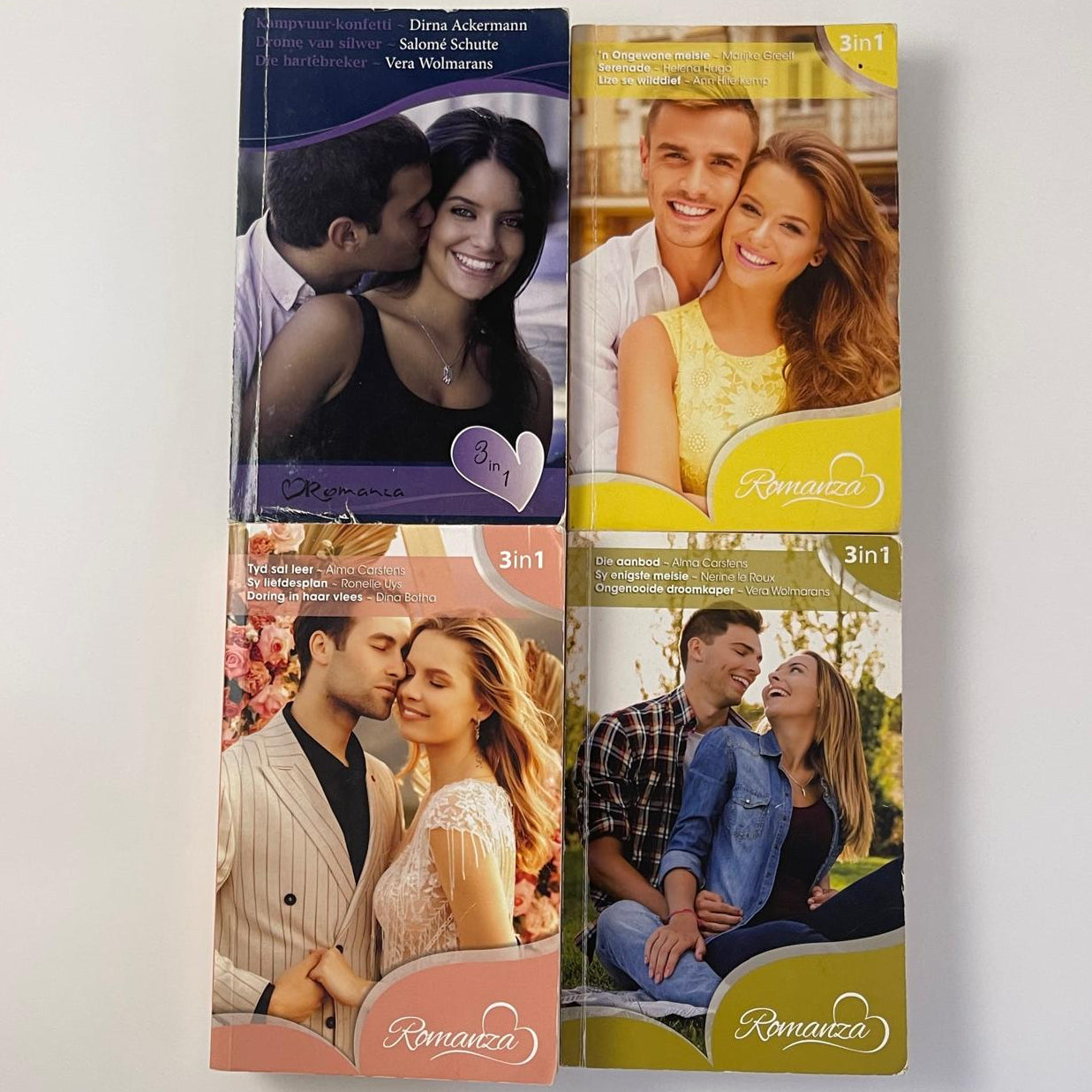 Romanza Omnibus Versameling – 4 Boeke, 12 Verhale