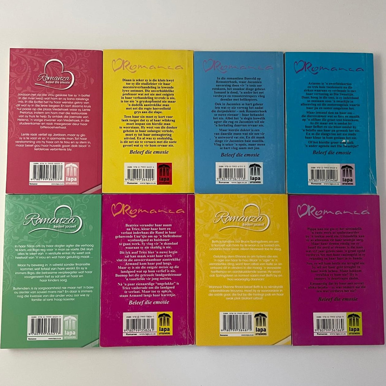 Romanza Lente & Liefde – 8 Boek Versamelstel