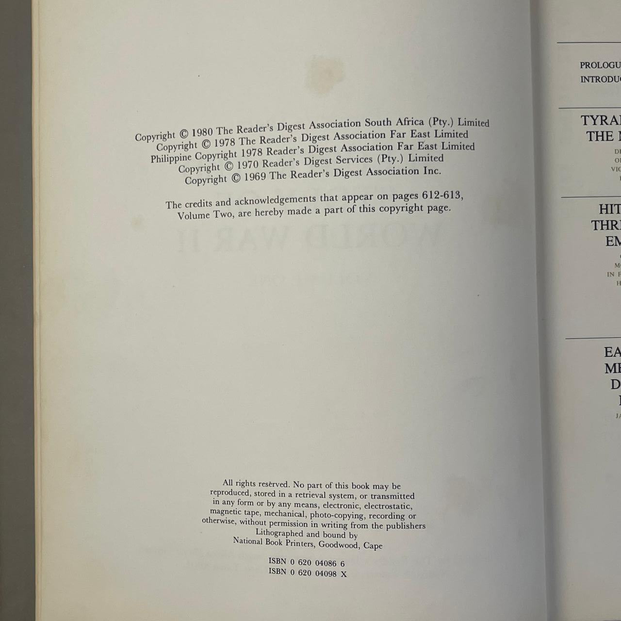 Reader’s Digest Illustrated Story of World War II – Volume 1: The Menace of the Third Reich