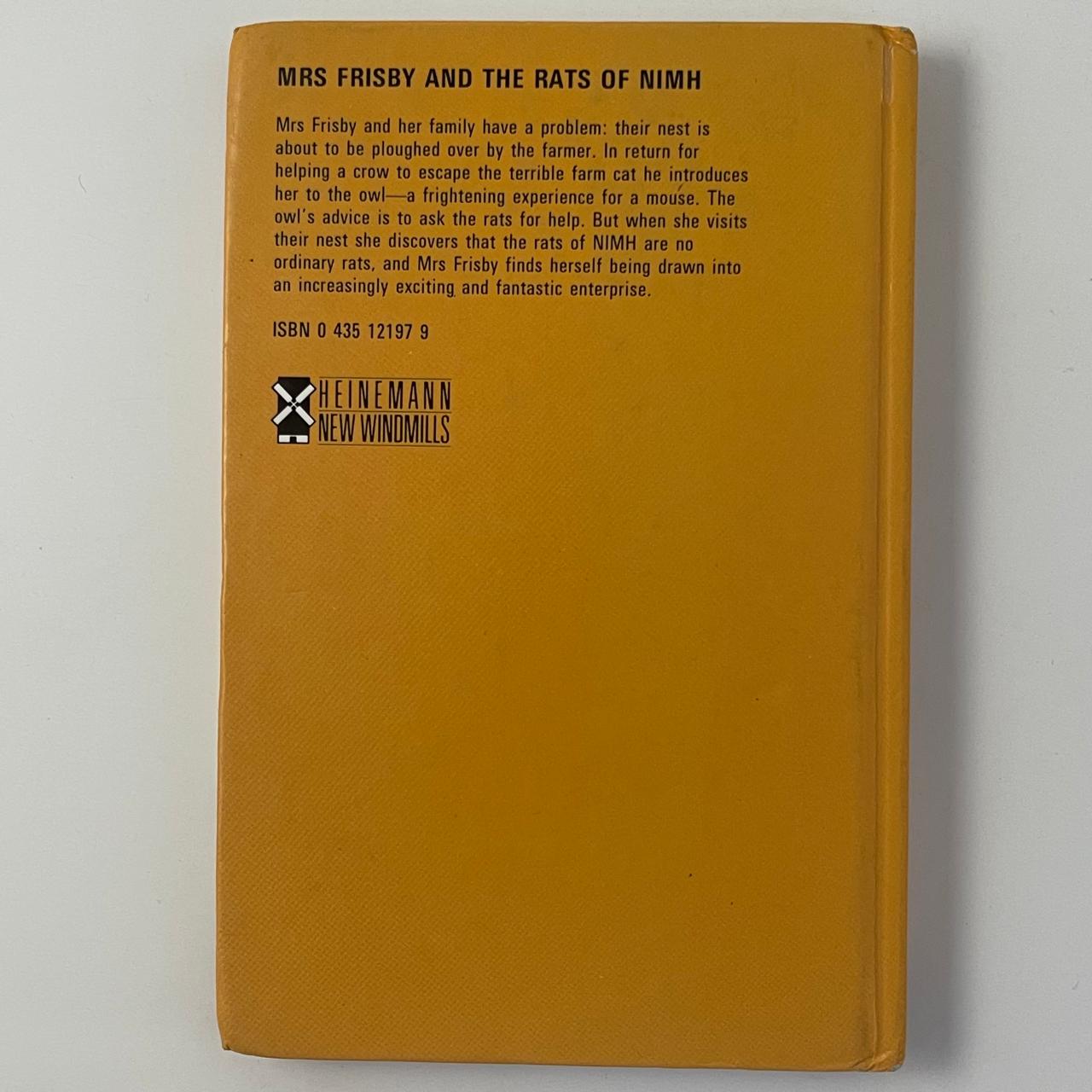 Mrs Frisby and the Rats of NIMH - Robert C. O'Brien