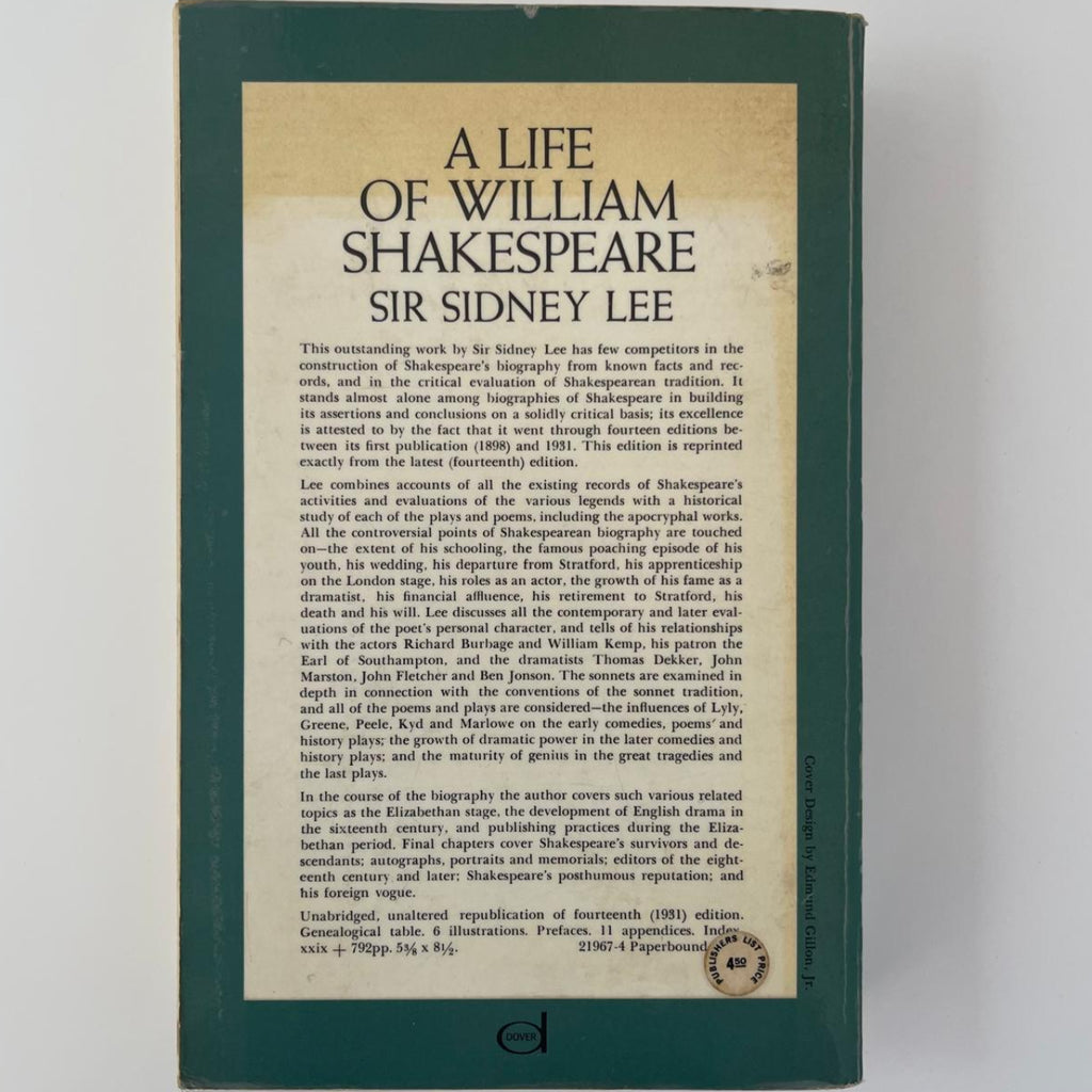 A Life of William Shakespeare - Sidney Lee