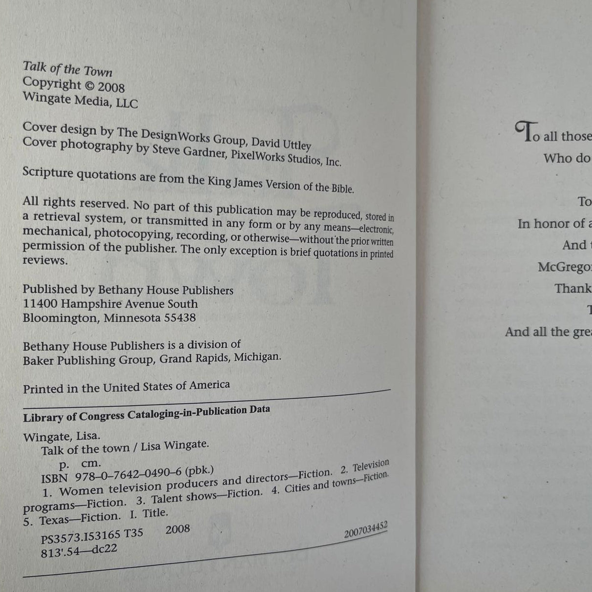 Talk of the Town - Lisa Wingate