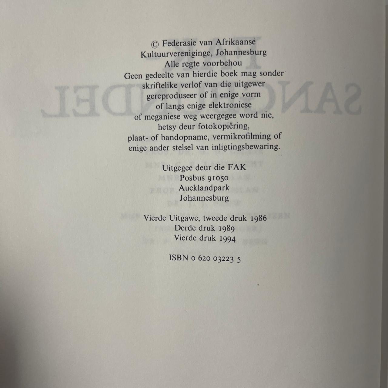 FAK-Sangbundel - FAK (Federasie van Afrikaanse Kultuurverenigings)