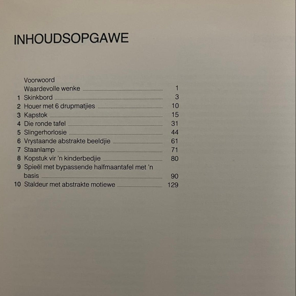 Houtsny-ontwerpe - Andell Kruger