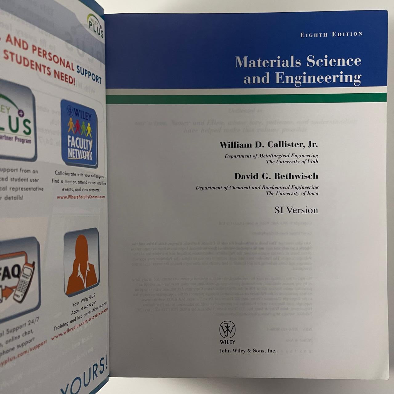 Materials Science and Engineering – Eighth Edition (SI Version) - William D. Callister Jr. and David G. Rethwisch